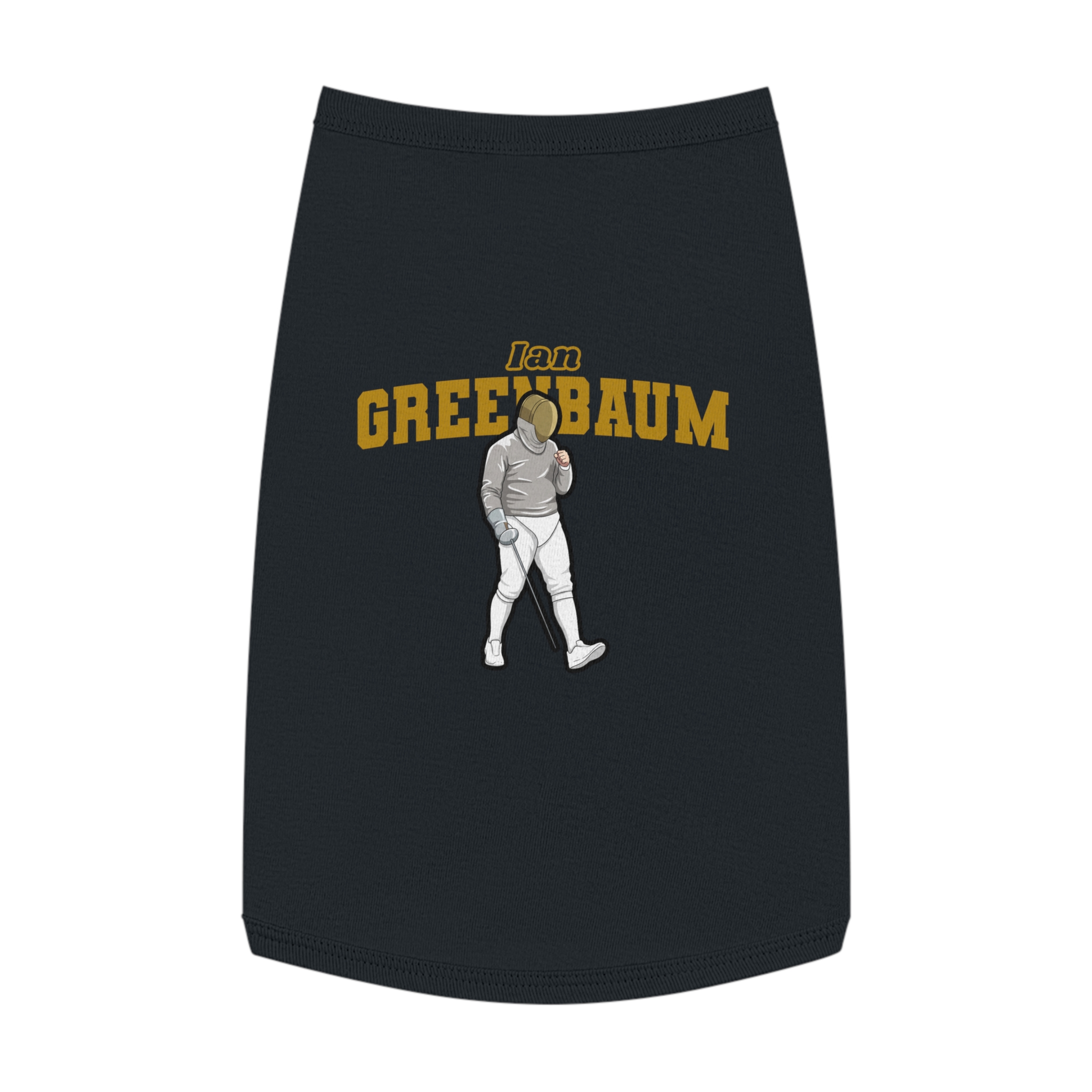 Pet Tank Top — character_name_arch in Black