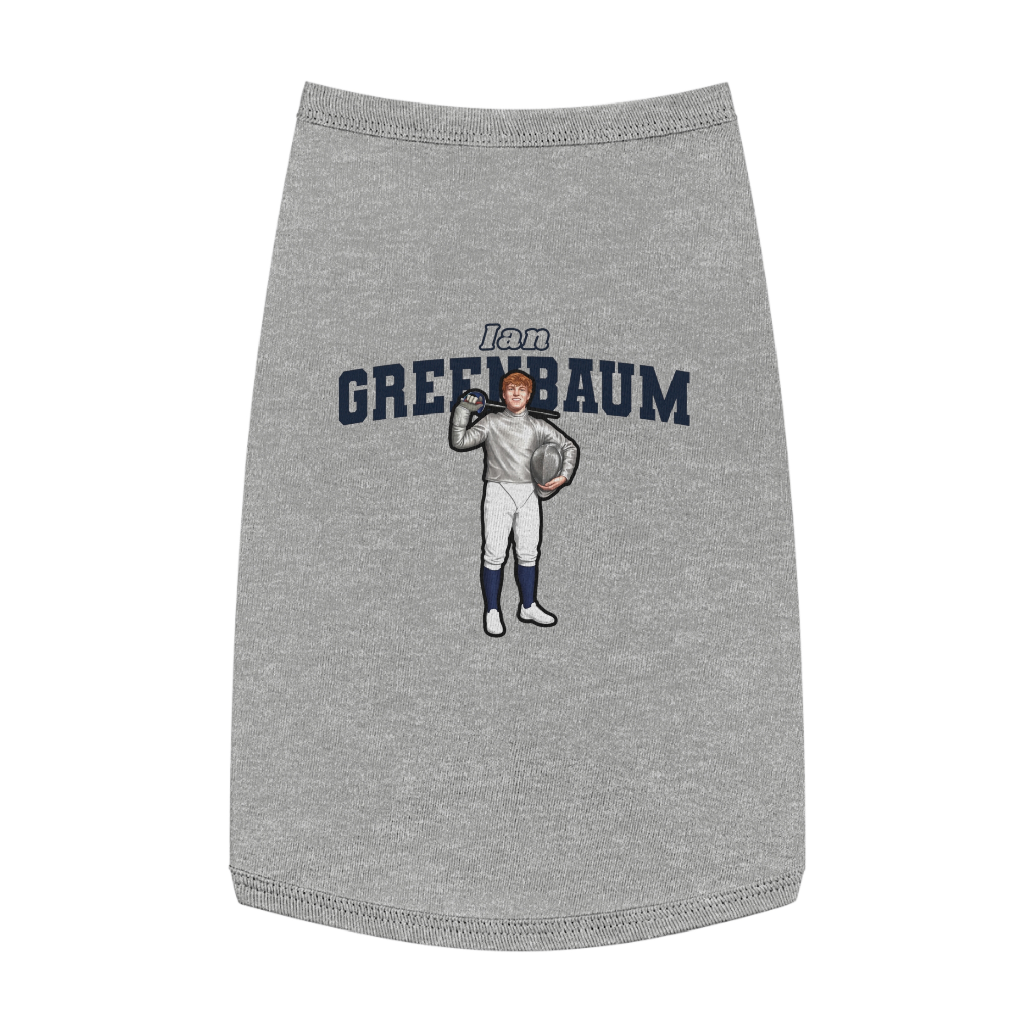 Pet Tank Top — character_name_arch in White