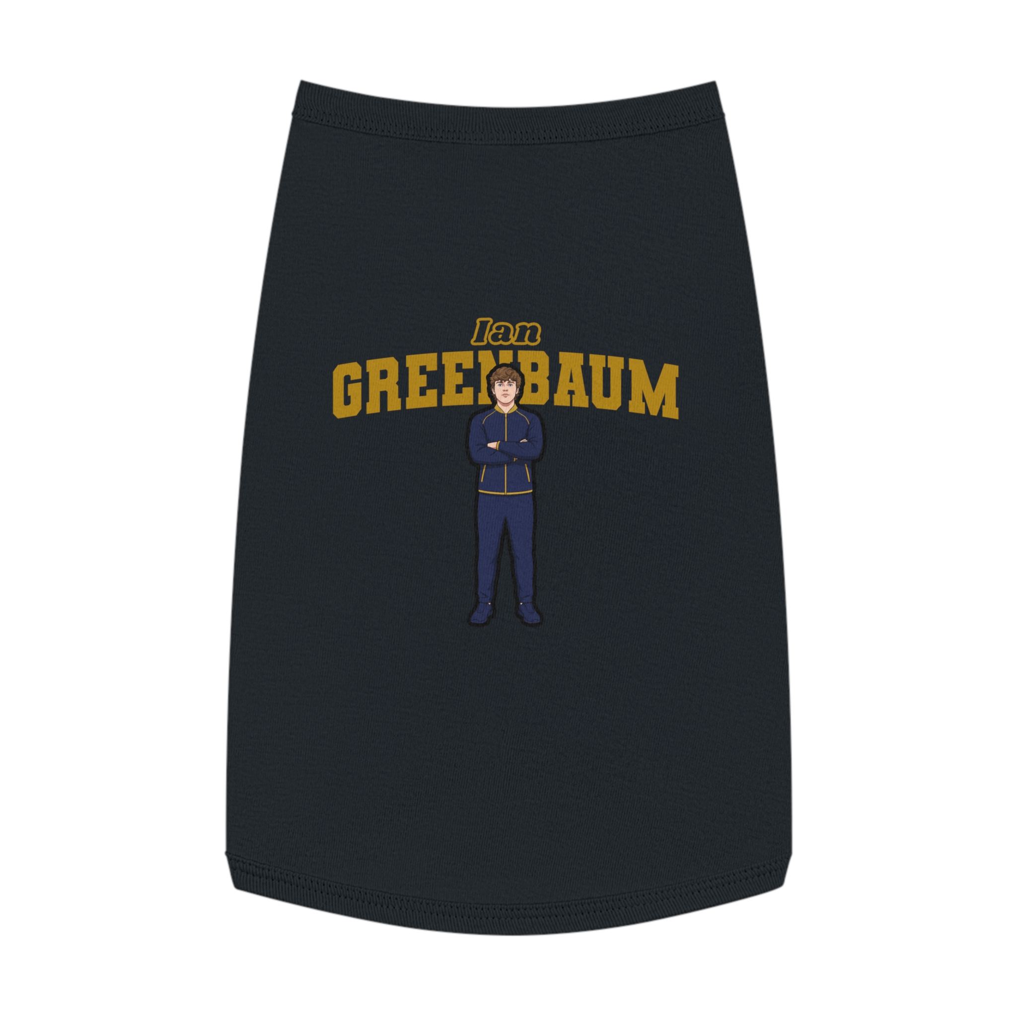 Pet Tank Top — character_name_arch in Black