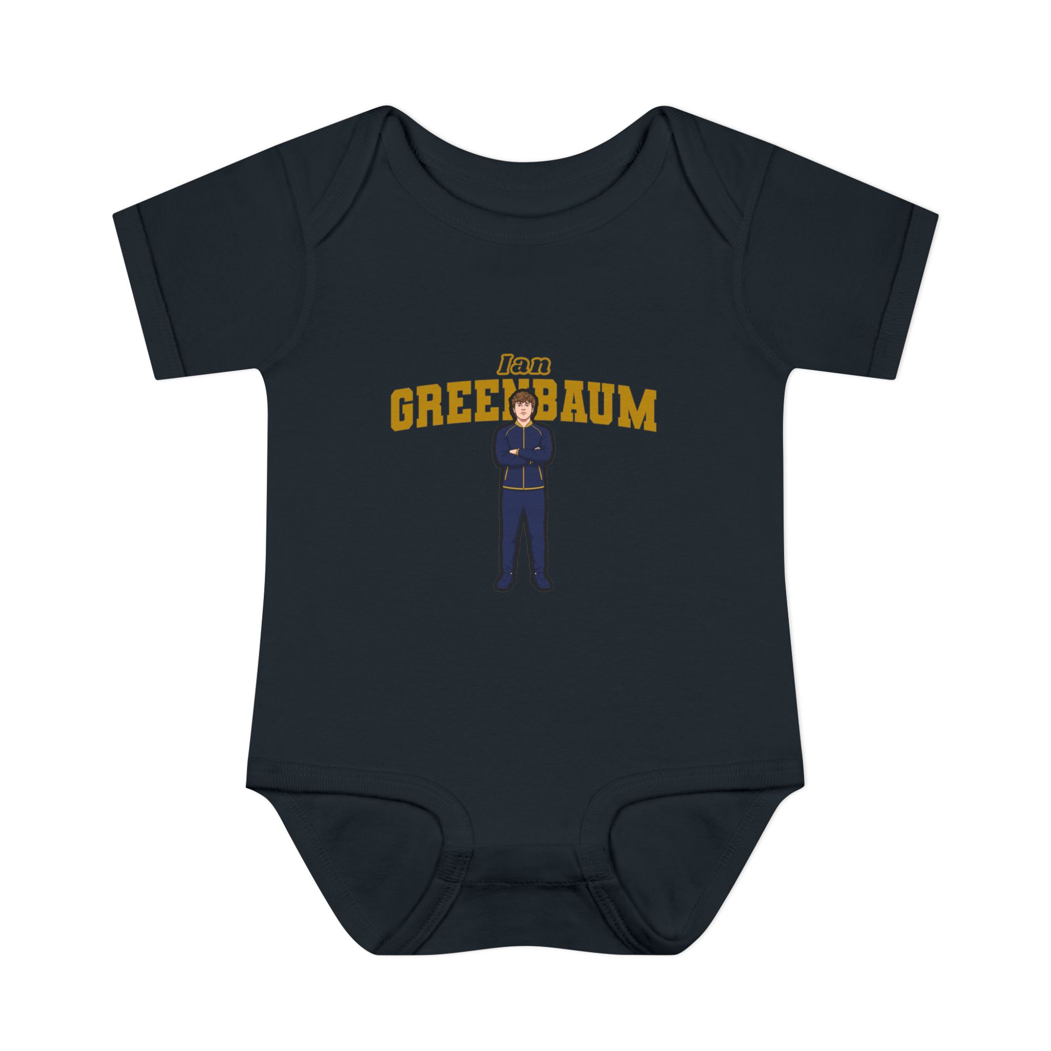 Baby Onesie — character_name_arch in Black
