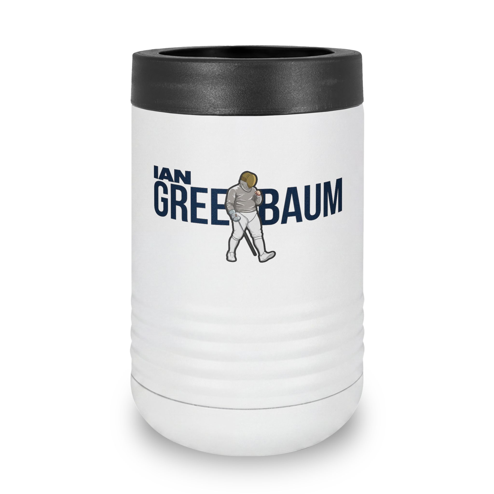 Stainless Can Cooler — character_player_name in White