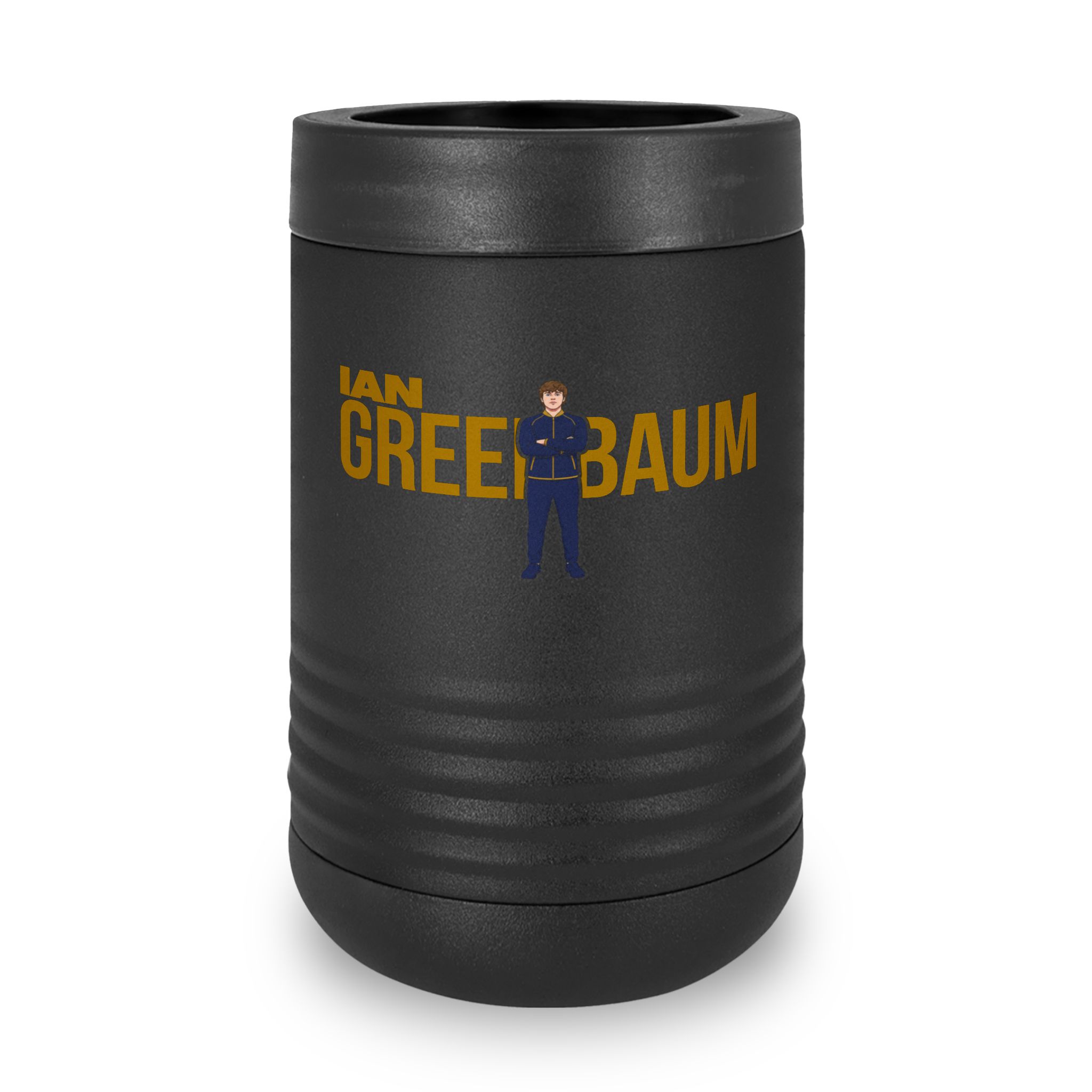 Stainless Can Cooler — character_player_name in Black