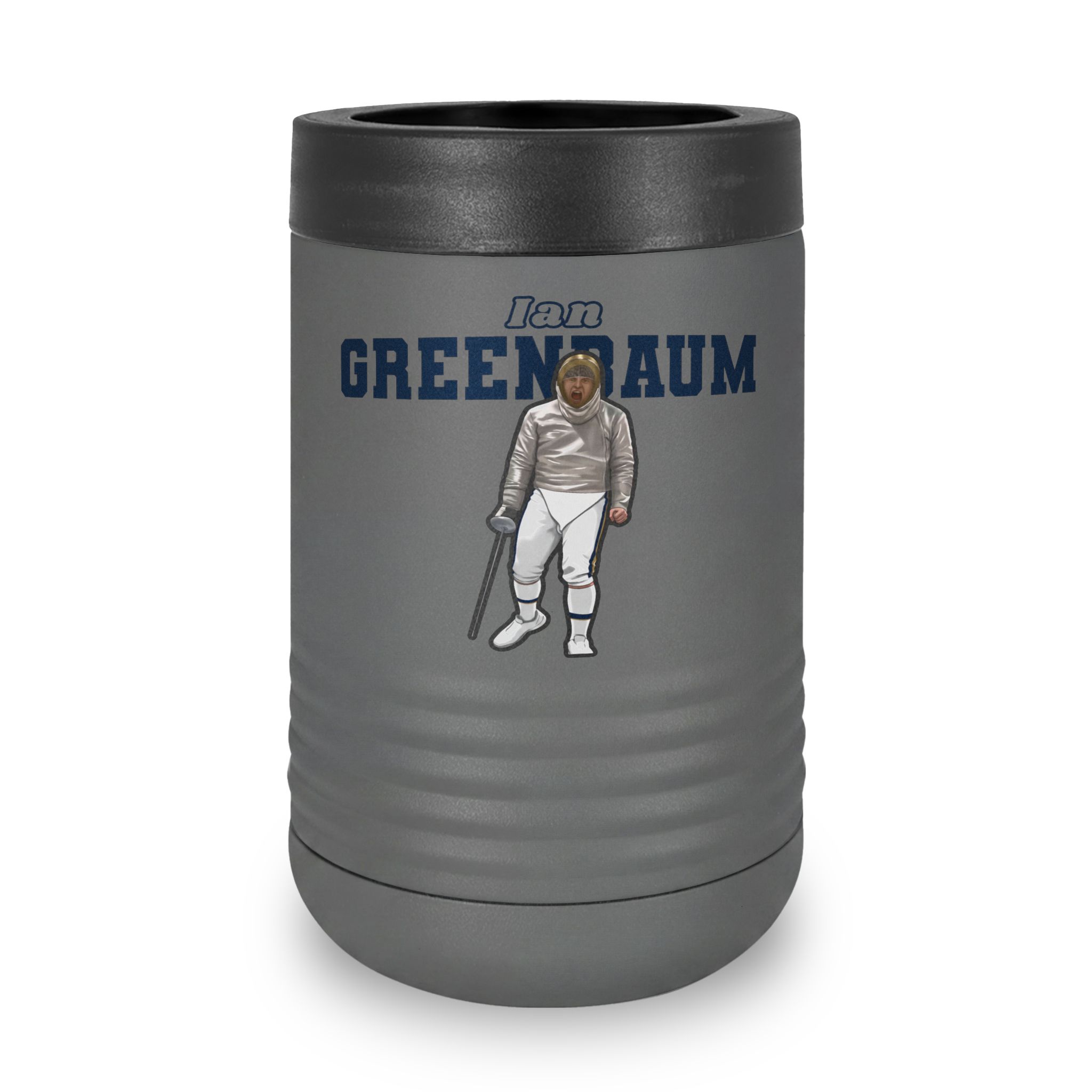 Stainless Can Cooler — character_name_arch in Grey