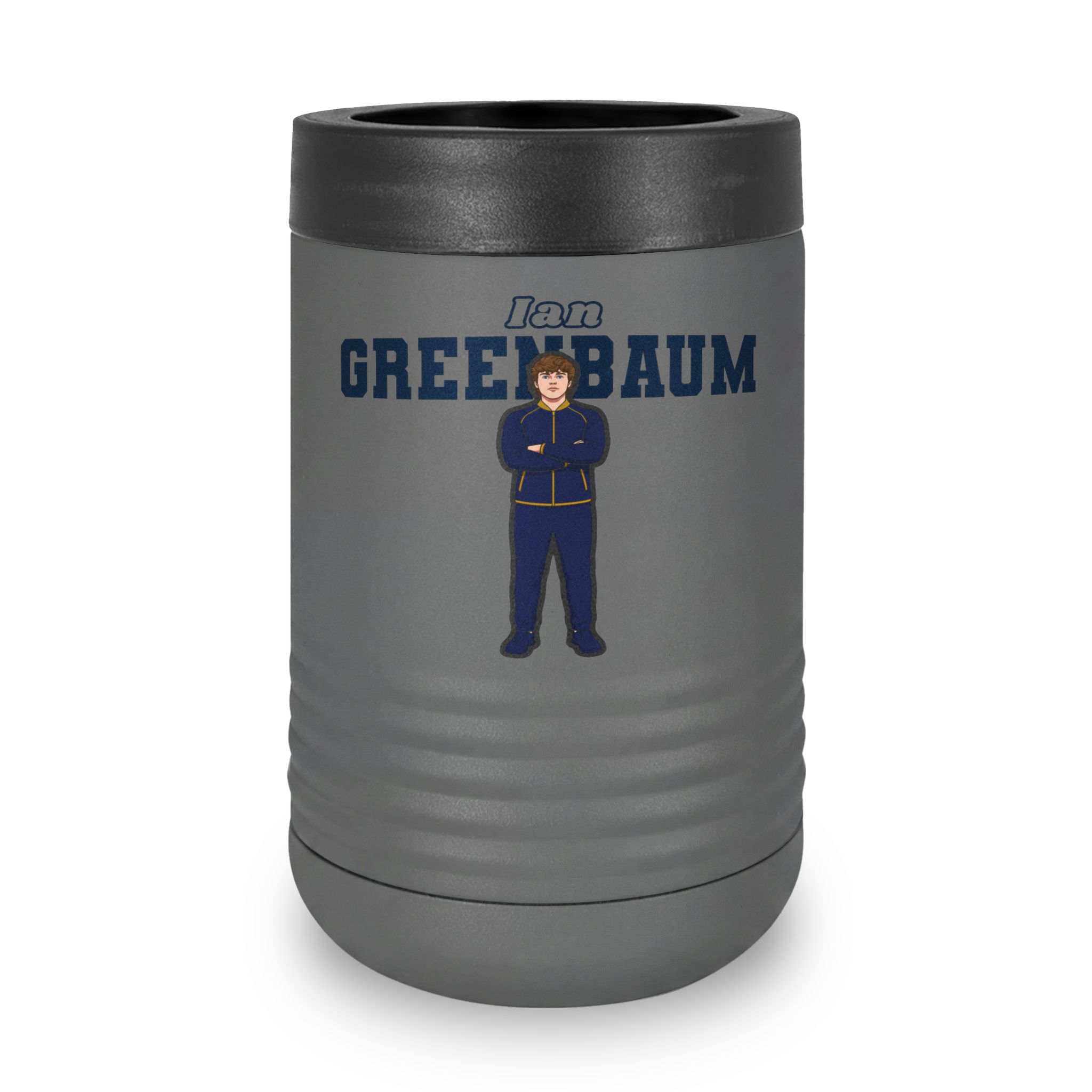 Stainless Can Cooler — character_name_arch in Grey