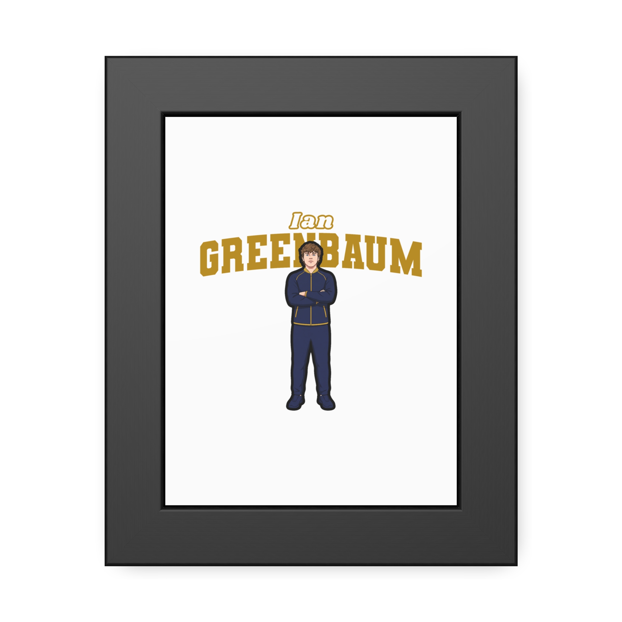 Framed Poster — character_name_arch in Black