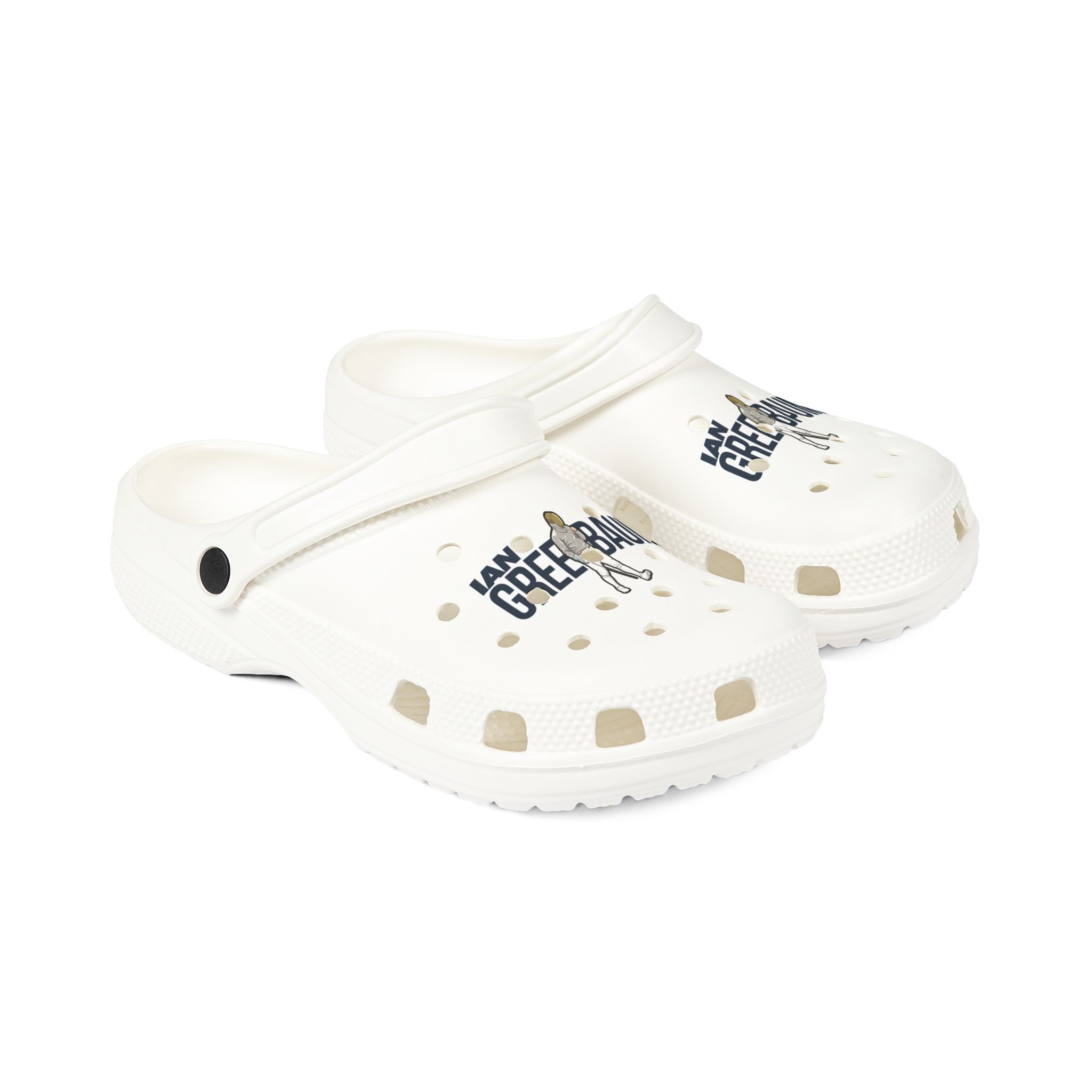 Rubber Clogs — character_player_name in White