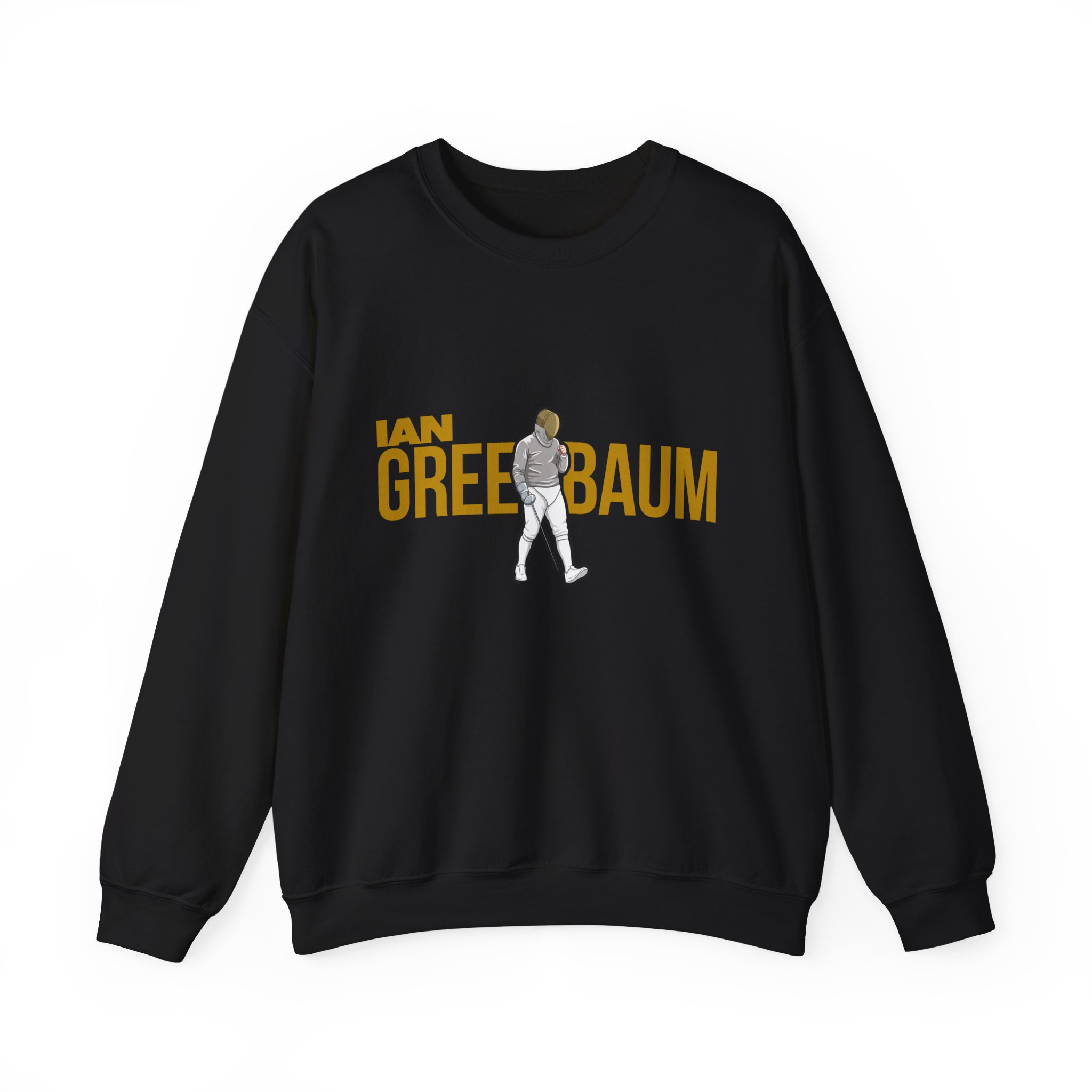 Crewneck Sweatshirt — character_player_name in Black