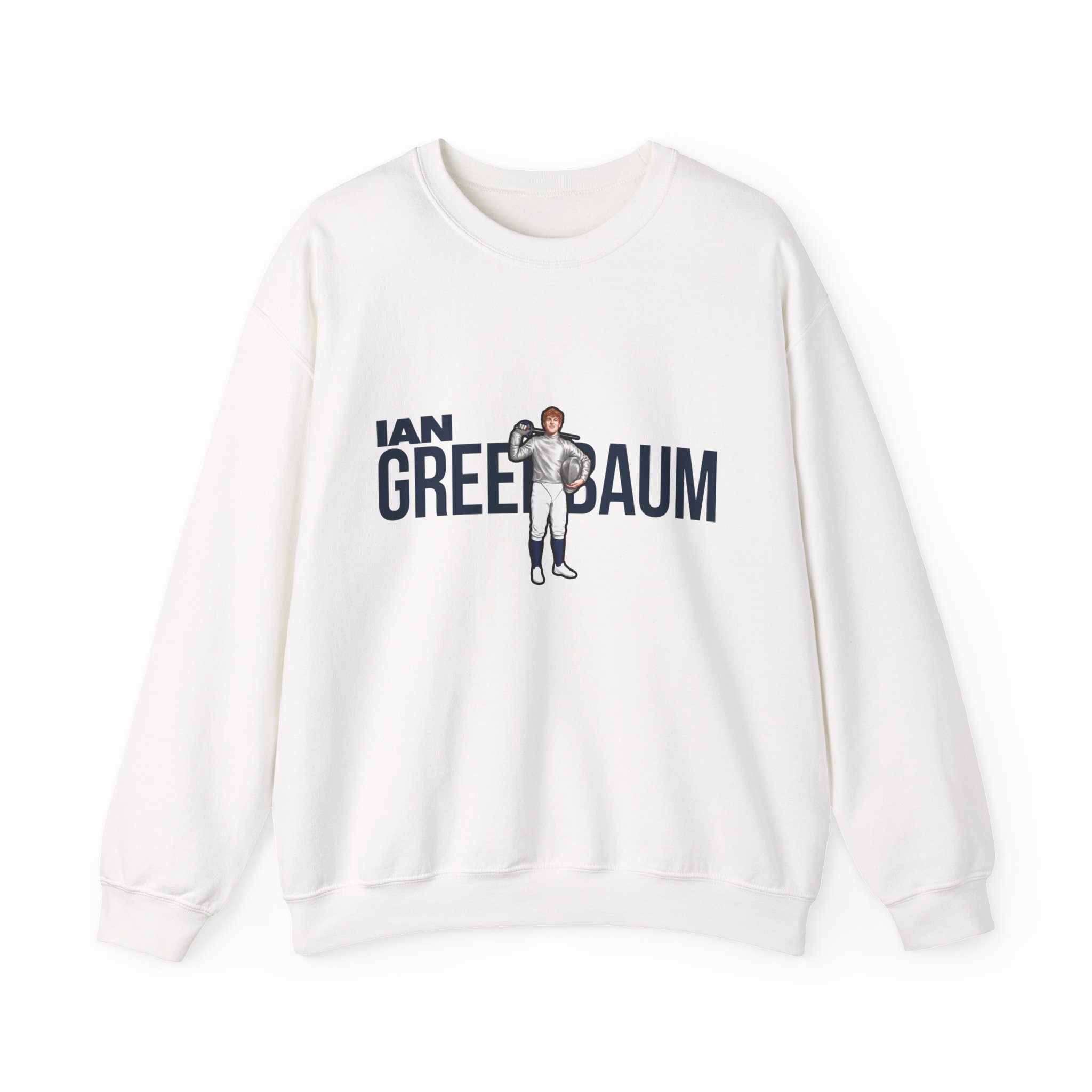 Crewneck Sweatshirt — character_player_name in White