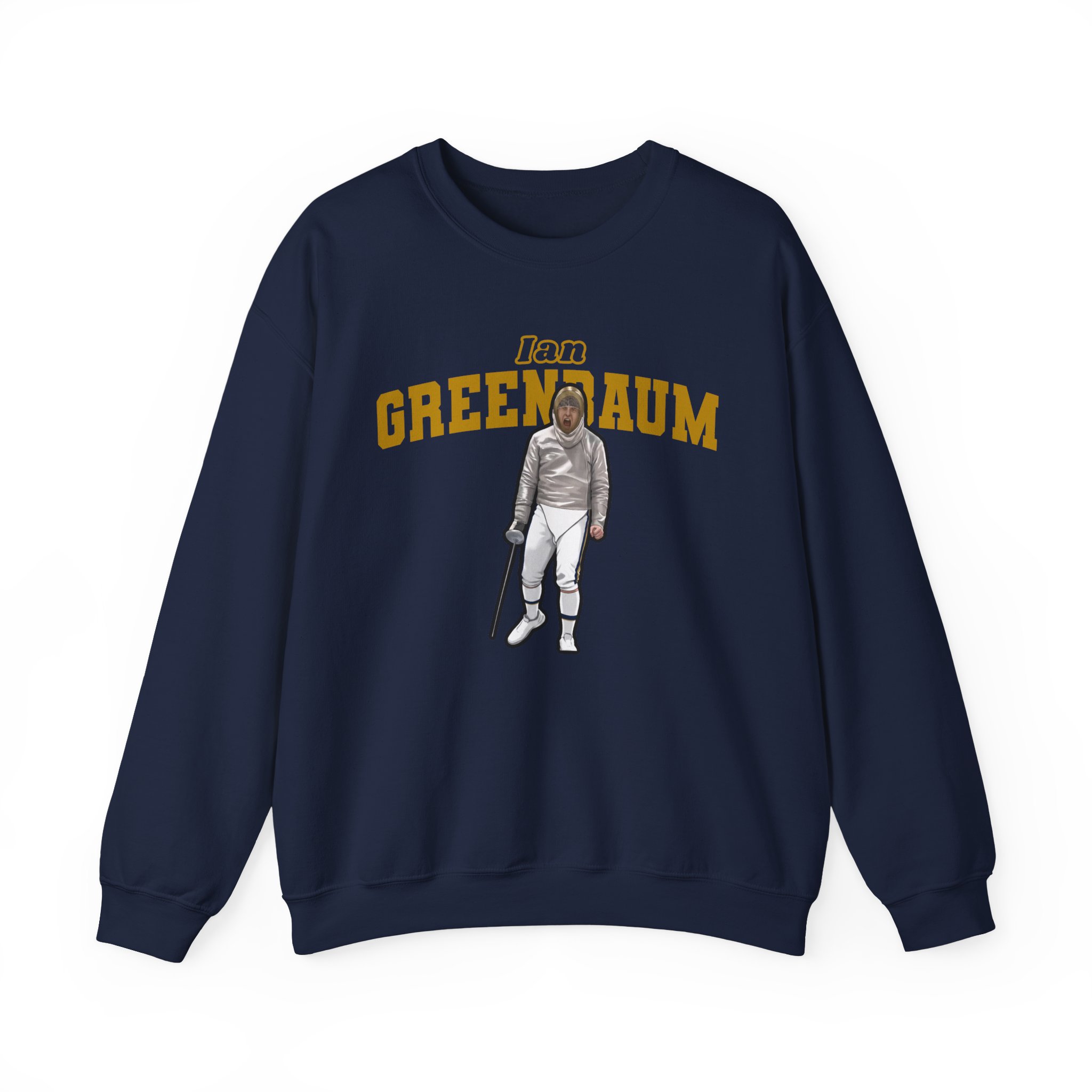 Crewneck Sweatshirt — character_name_arch in Navy