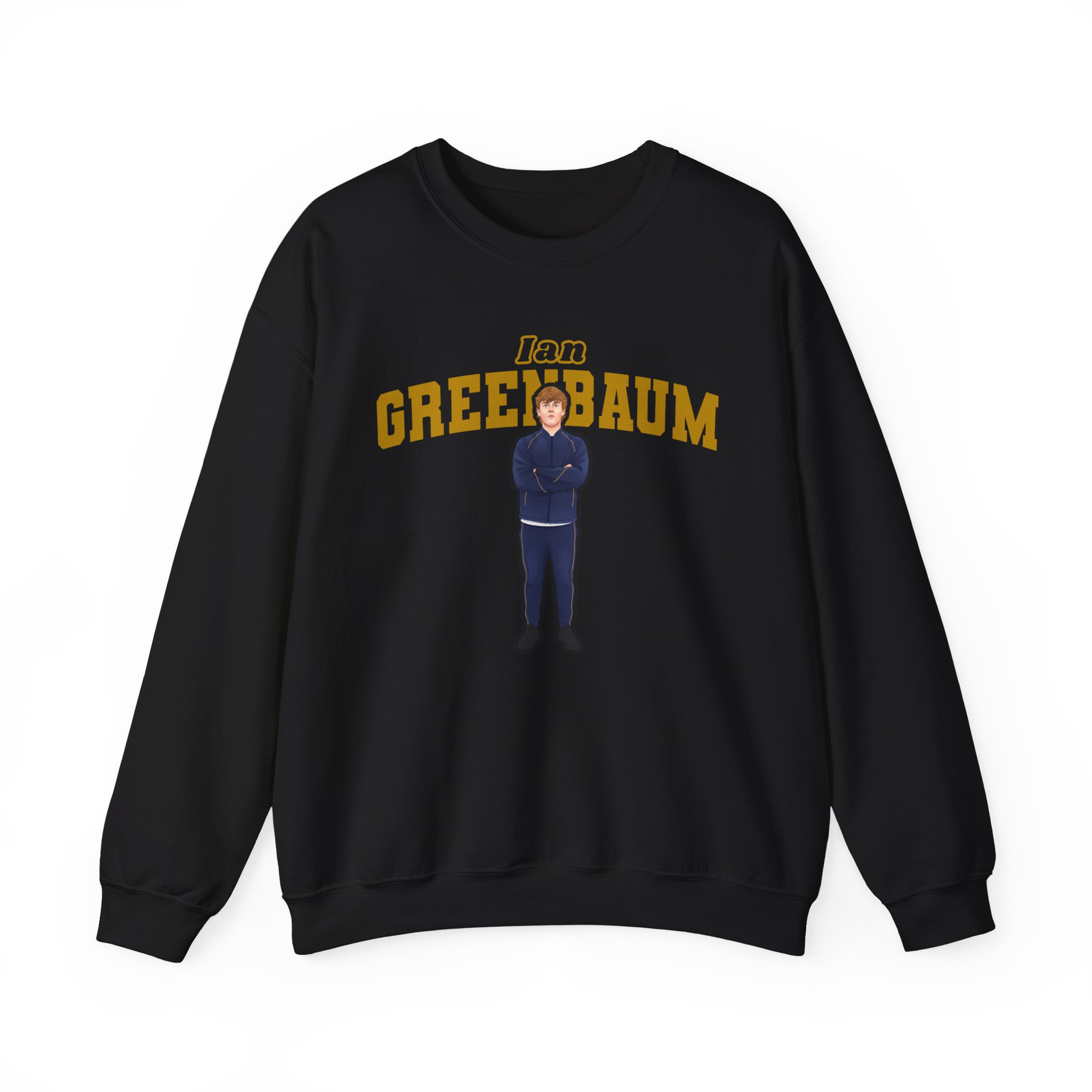 Crewneck Sweatshirt — character_name_arch in Black