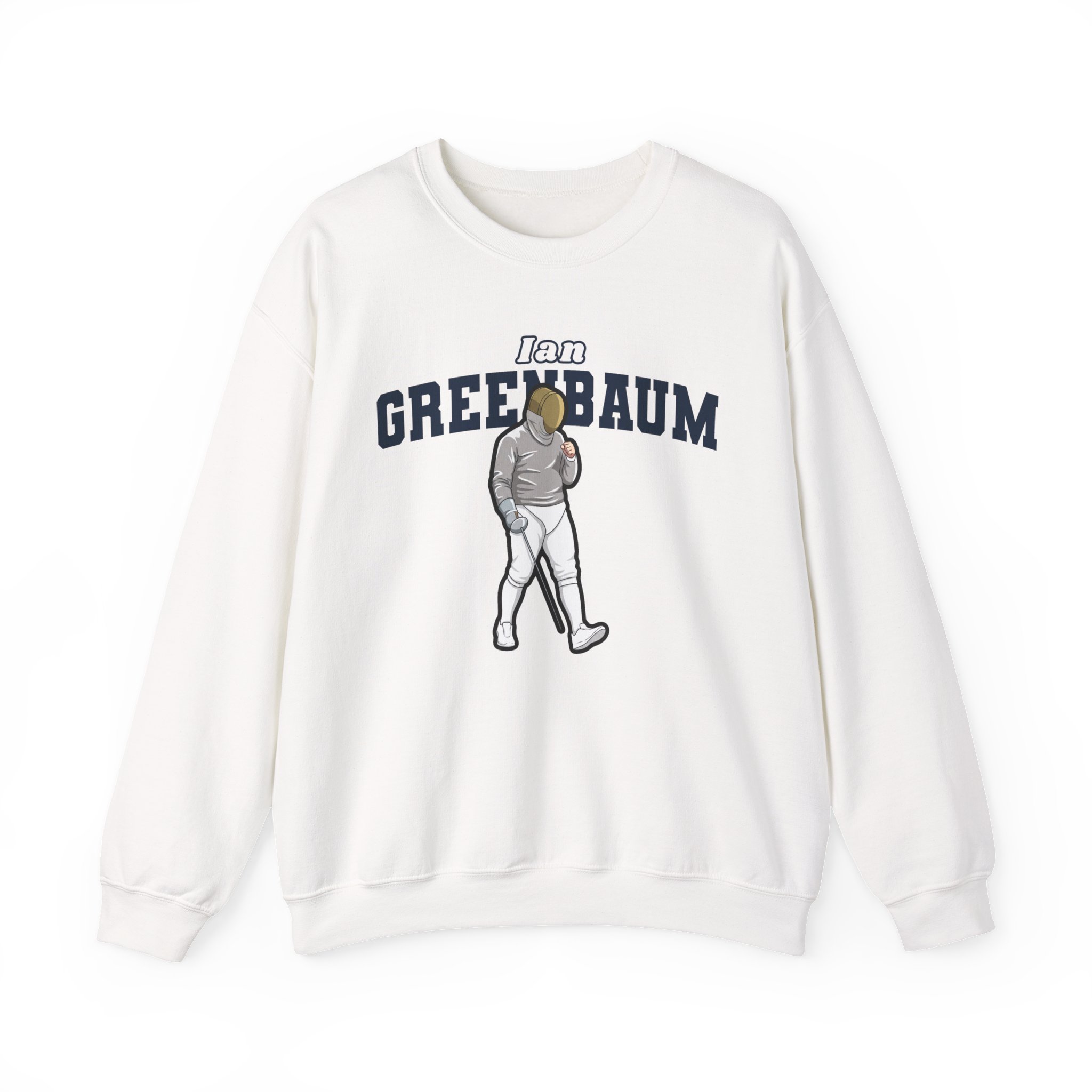Crewneck Sweatshirt — character_name_arch in White