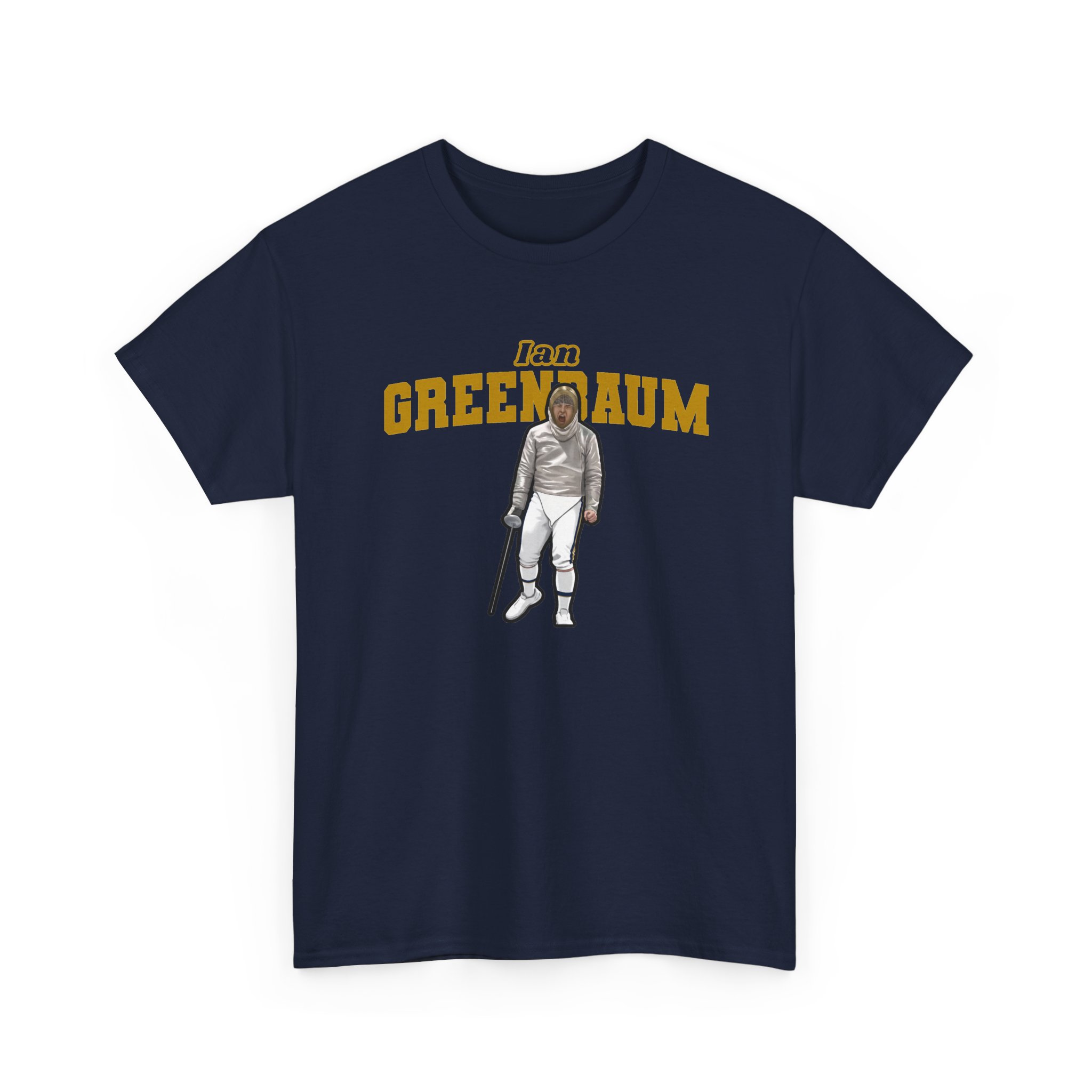 Tee — character_name_arch in Navy