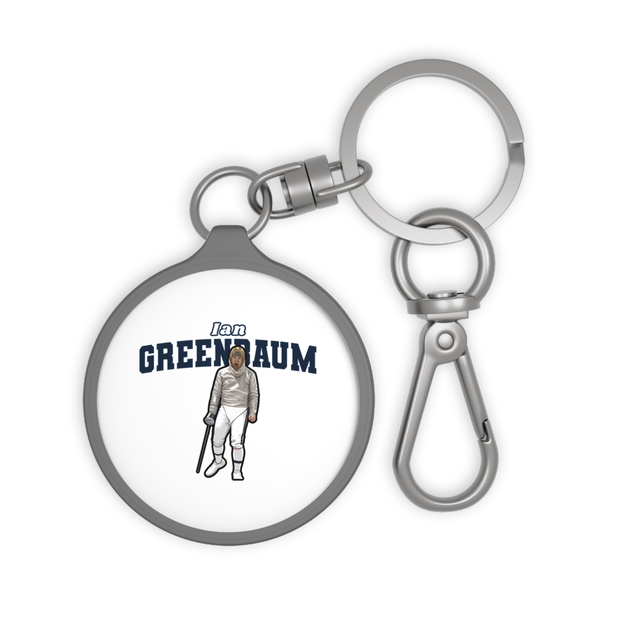 Keychain — character_name_arch in Grey
