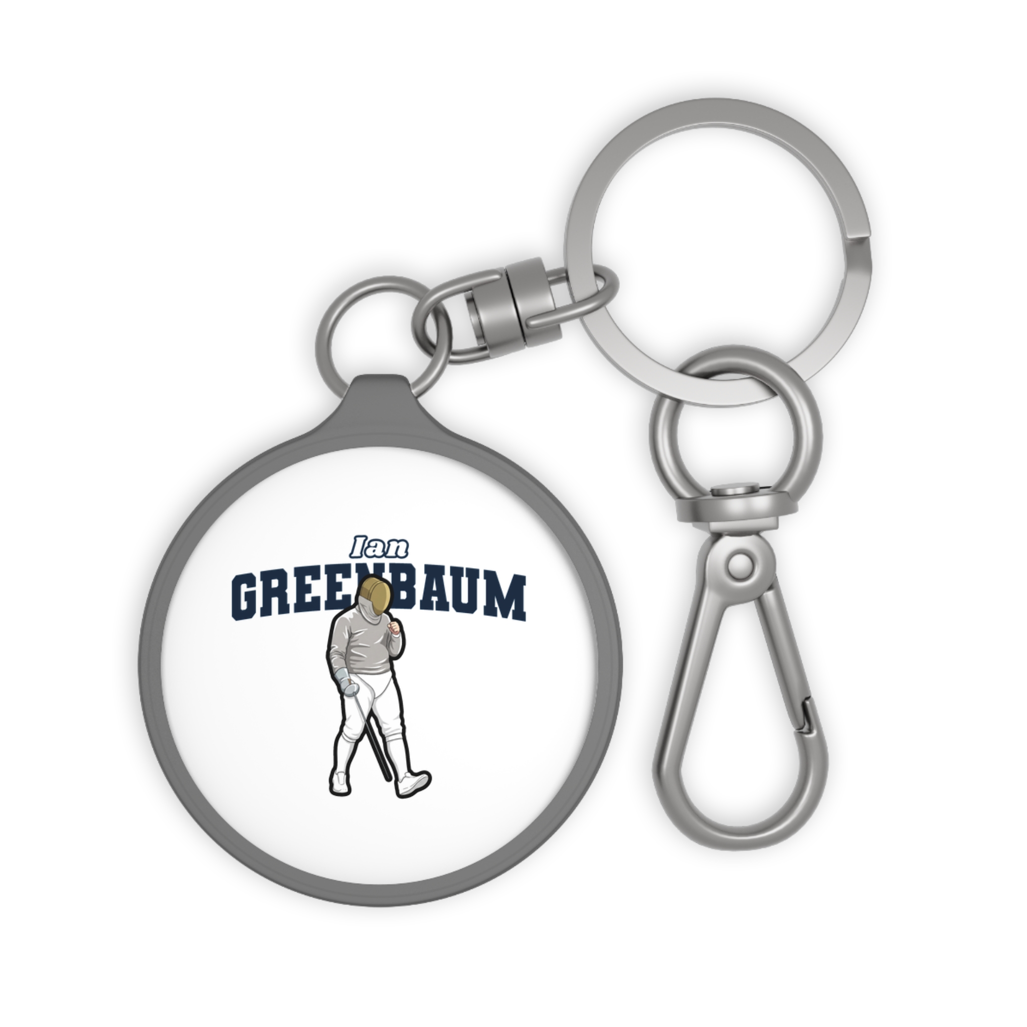 Keychain — character_name_arch in Grey