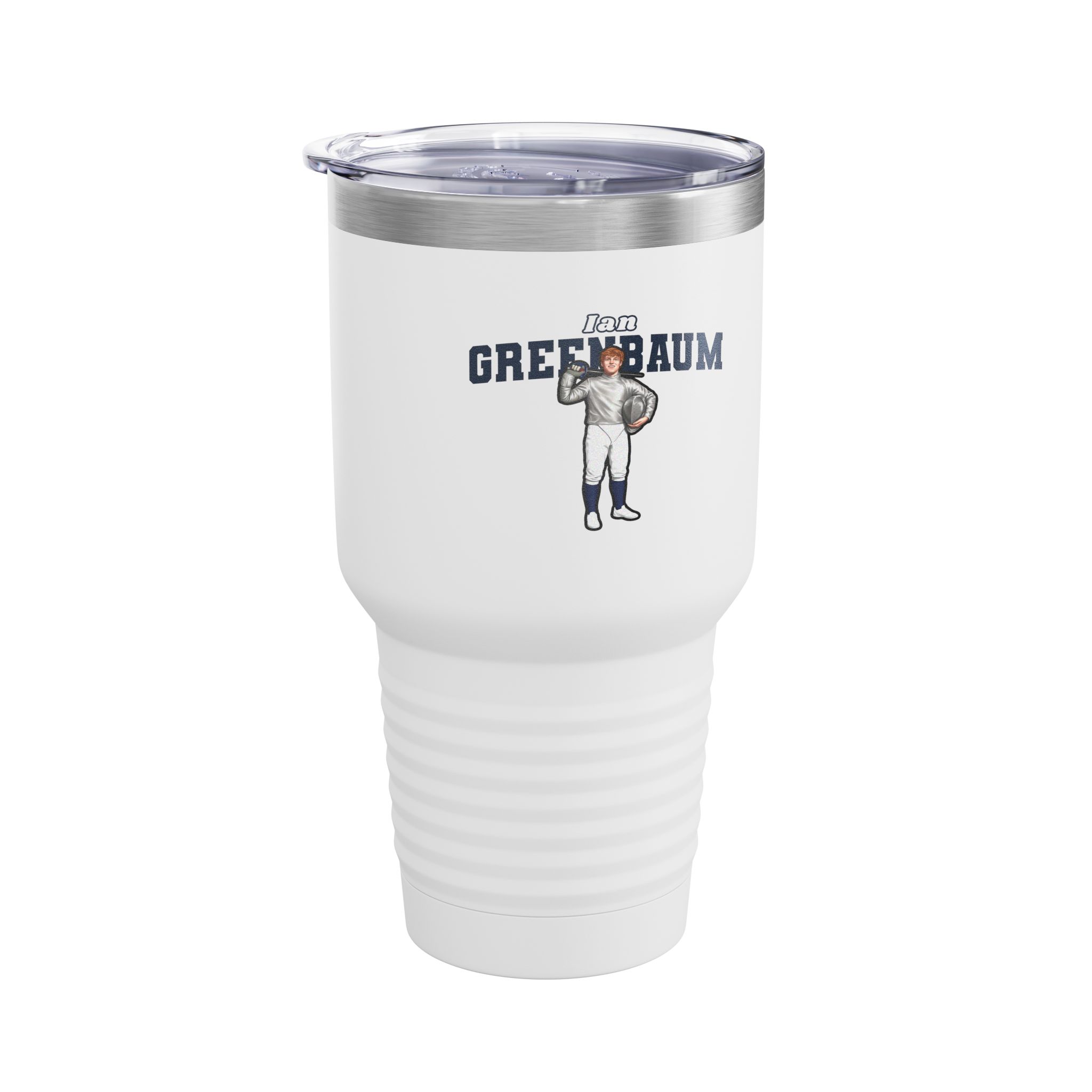 30oz Tumbler — character_name_arch in White