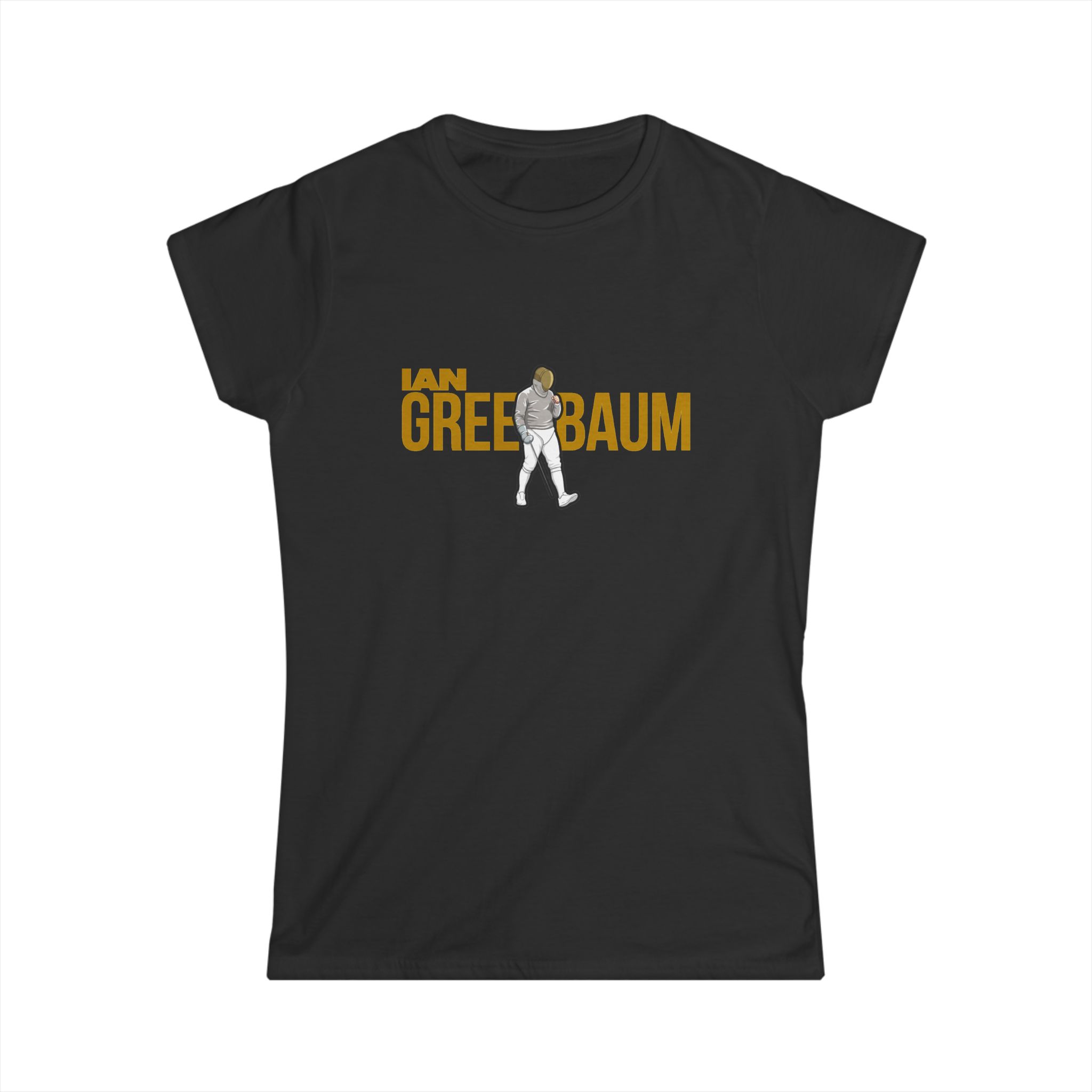 Women's Softstyle Tee — character_player_name in Black