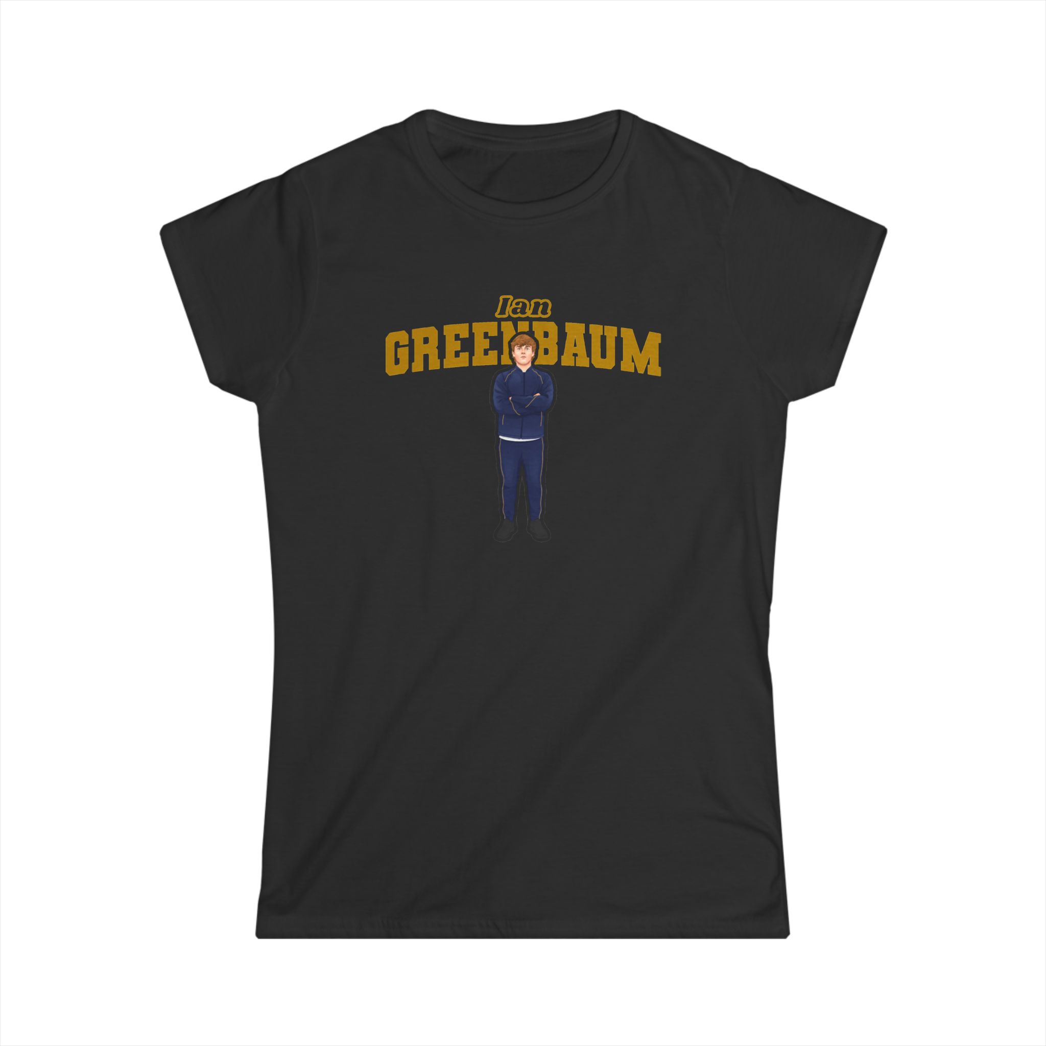Women's Softstyle Tee — character_name_arch in Black