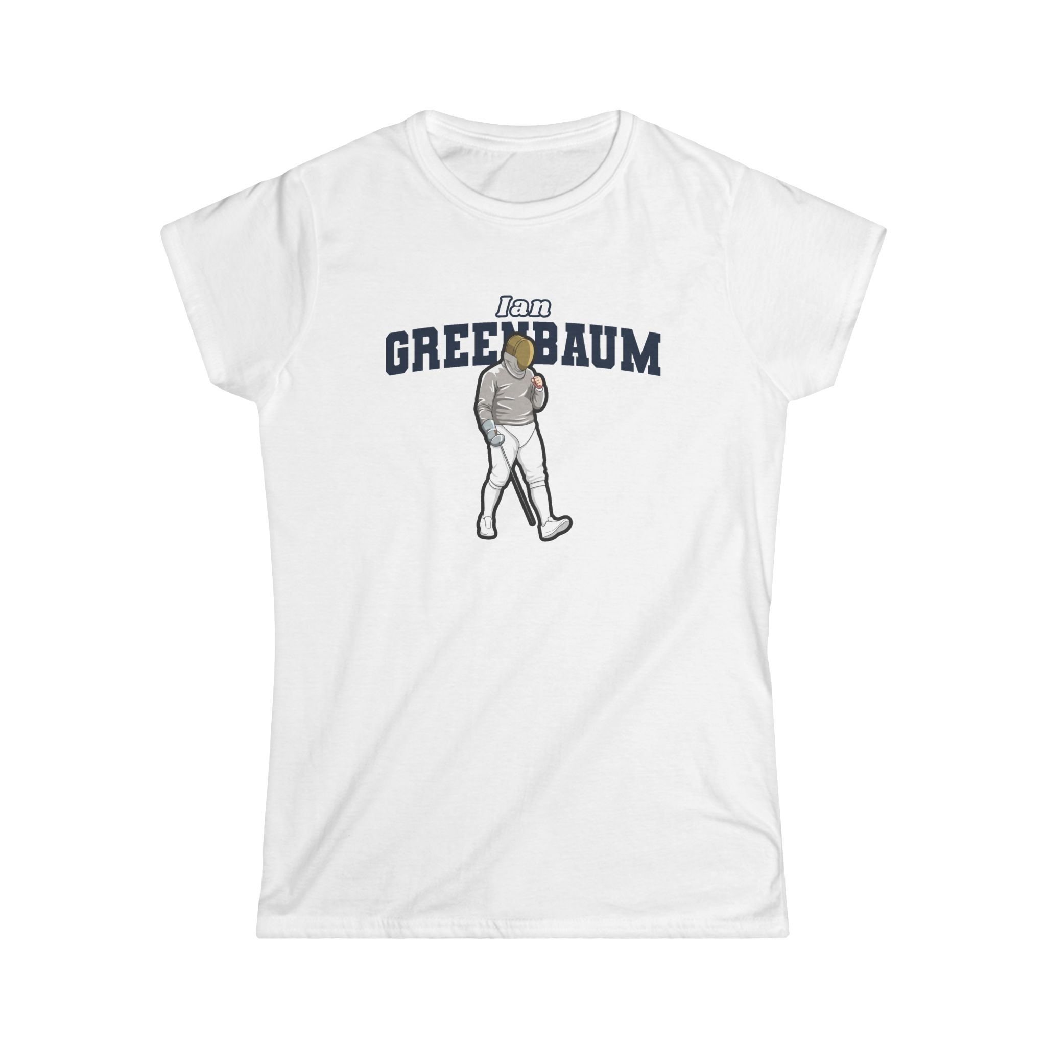Women's Softstyle Tee — character_name_arch in White