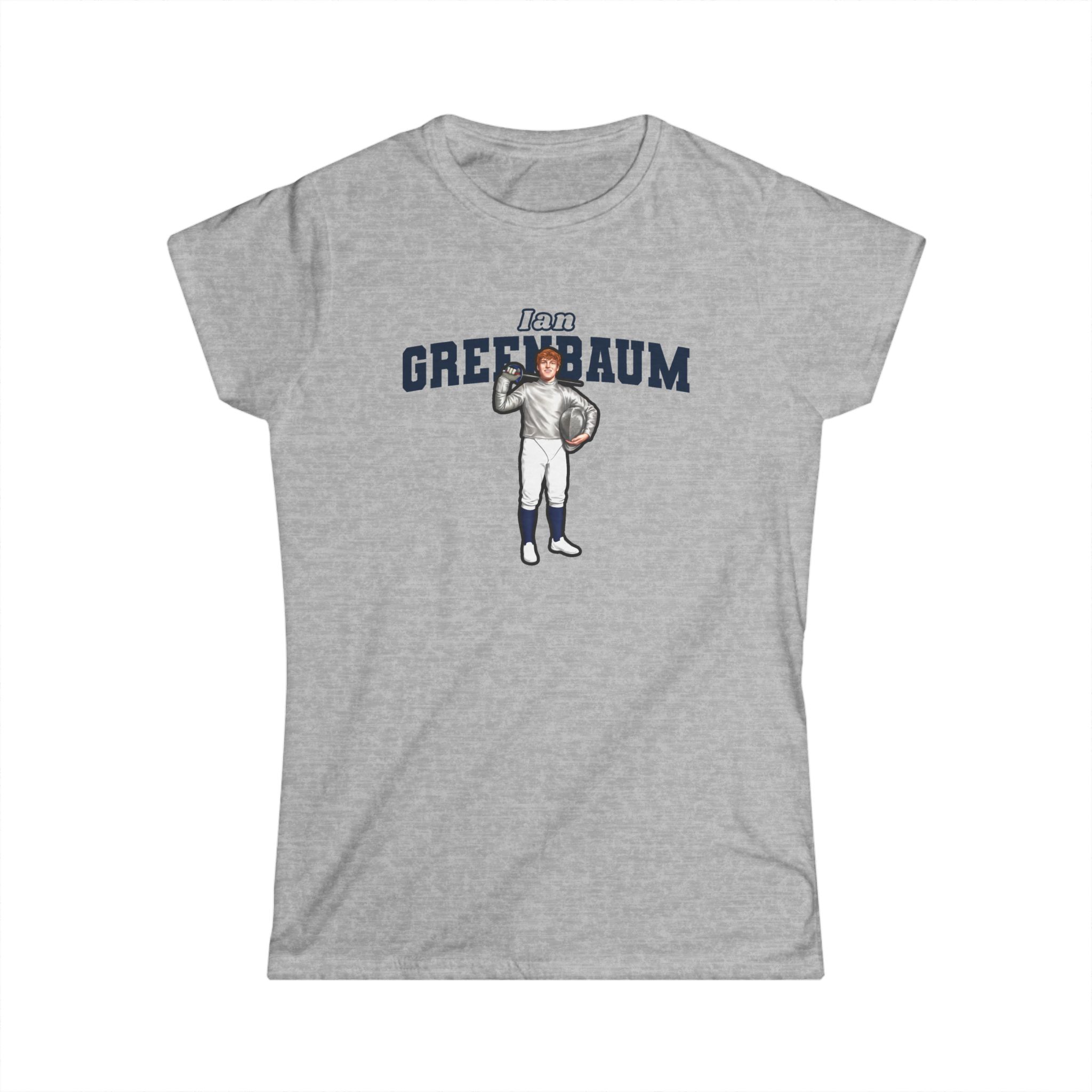 Women's Softstyle Tee — character_name_arch in Grey