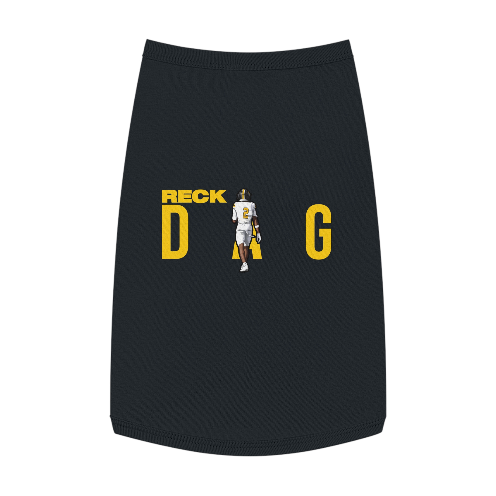 Pet Tank Top — character_player_name in Black