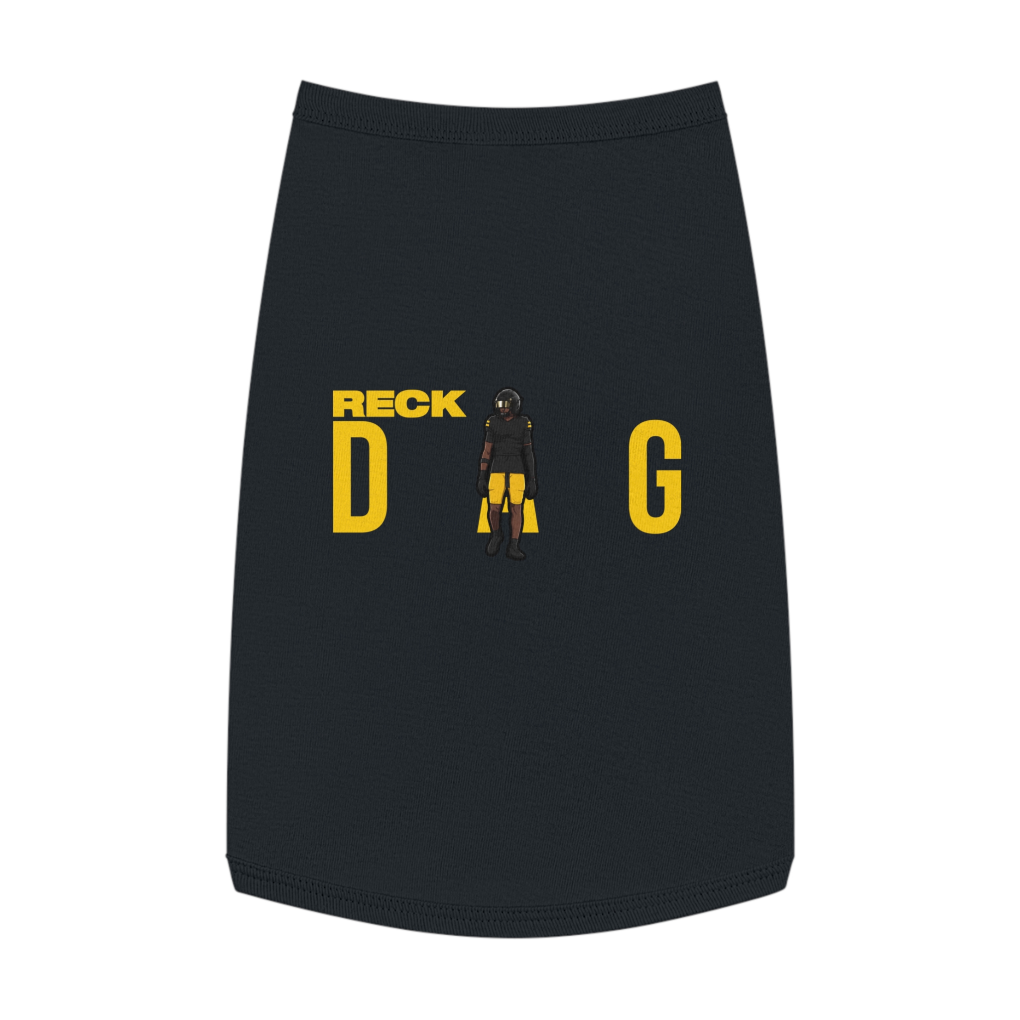 Pet Tank Top — character_player_name in Black