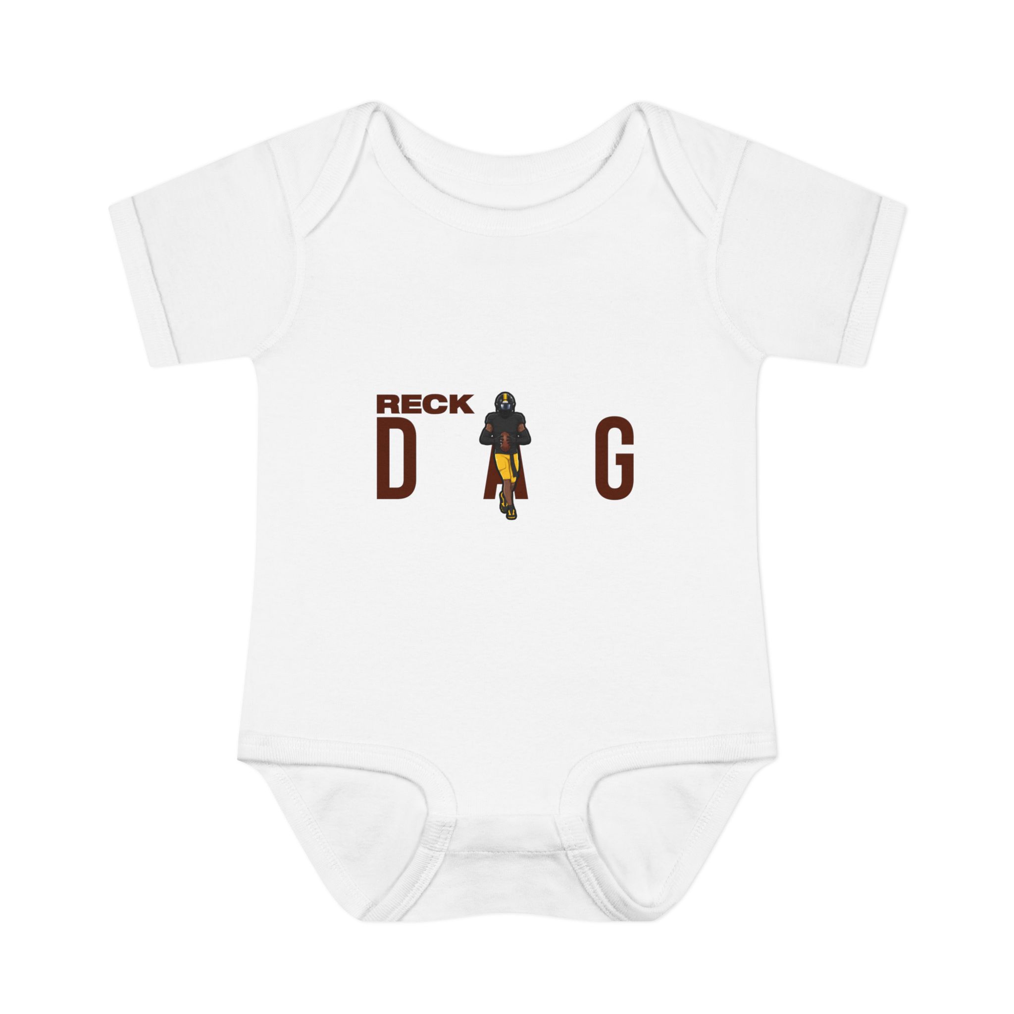 Baby Onesie — character_player_name in White