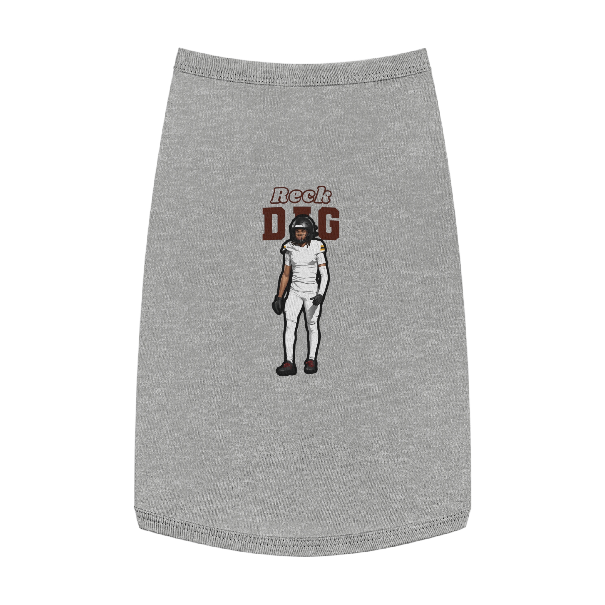 Pet Tank Top — character_name_arch in White