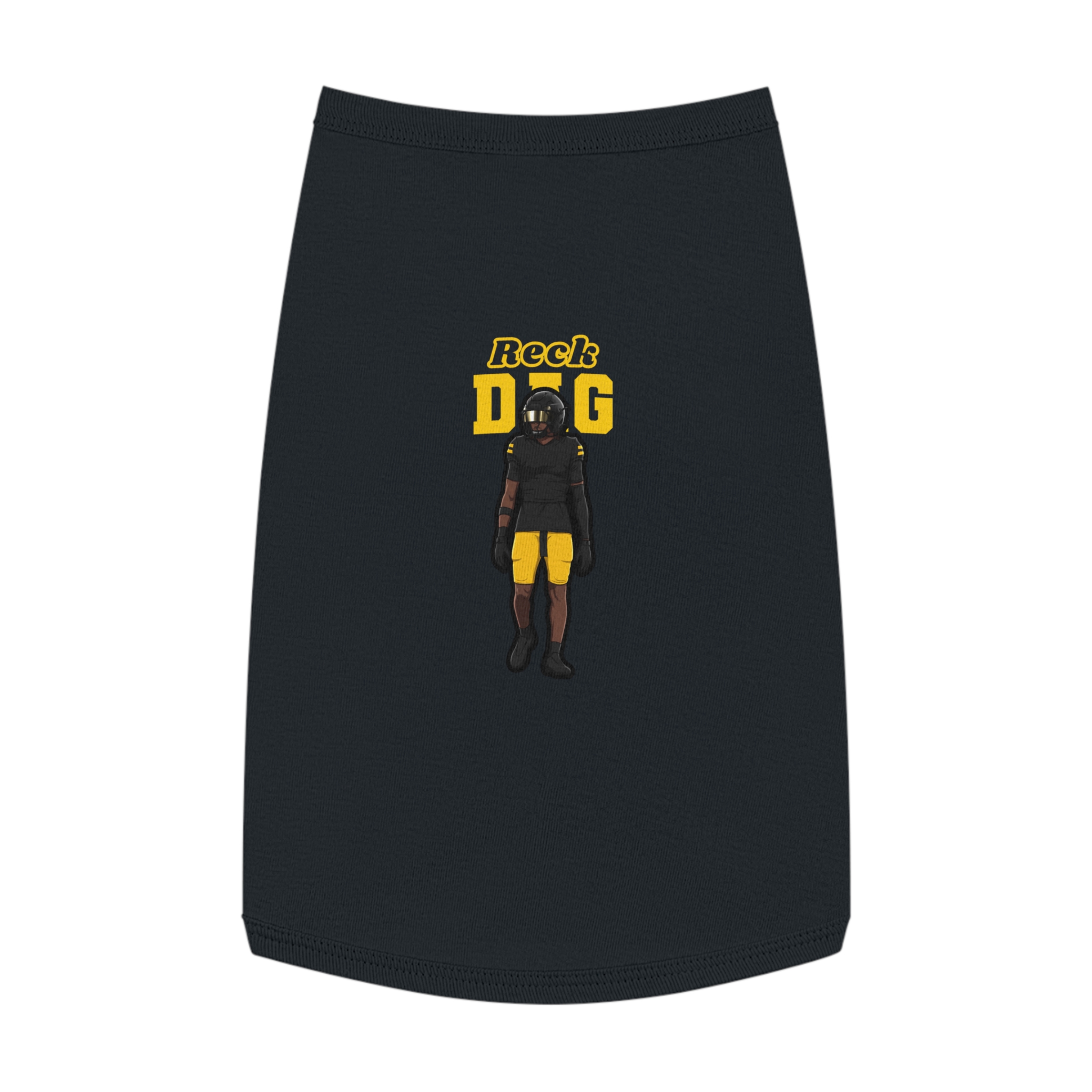 Pet Tank Top — character_name_arch in Black