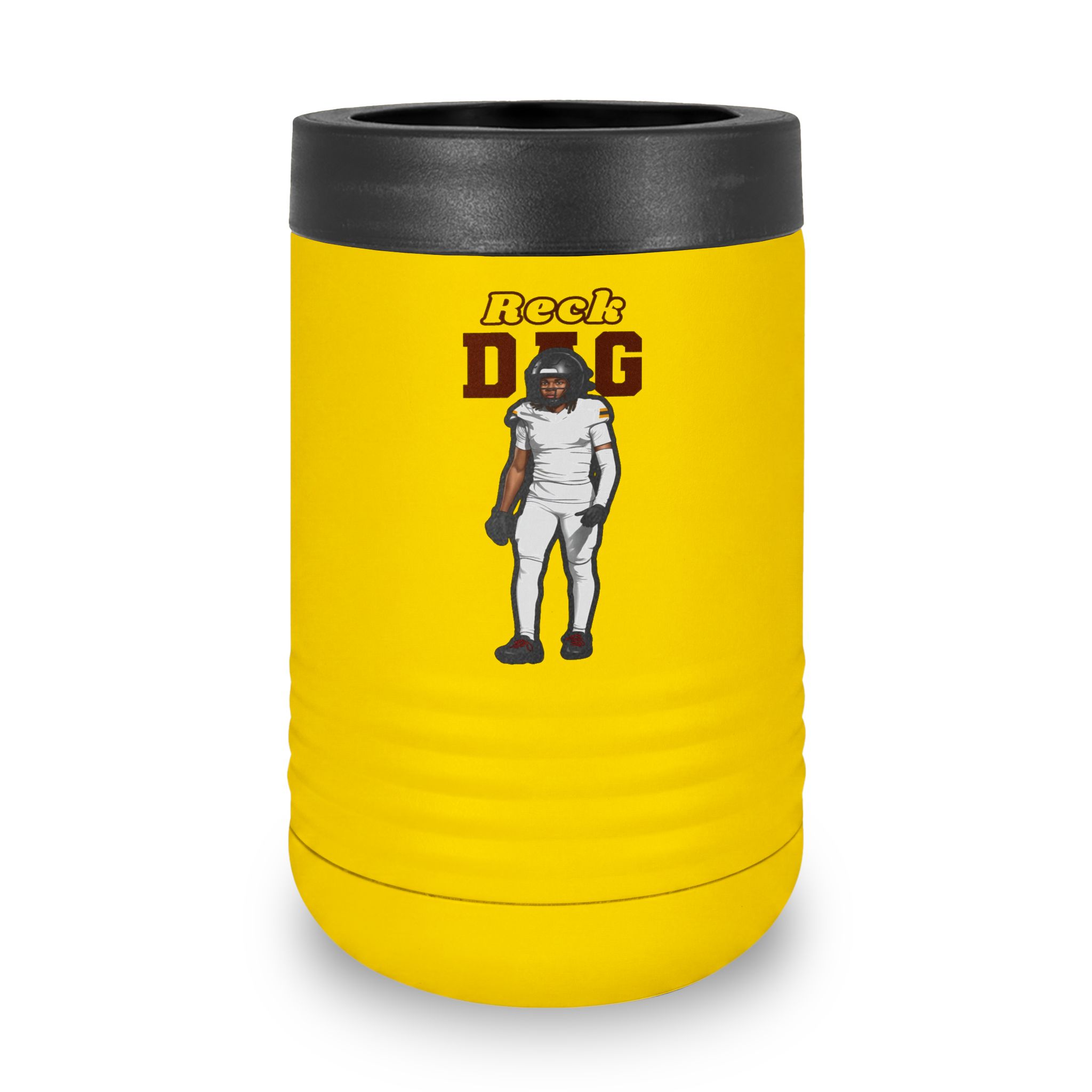 Stainless Can Cooler — character_name_arch in Yellow