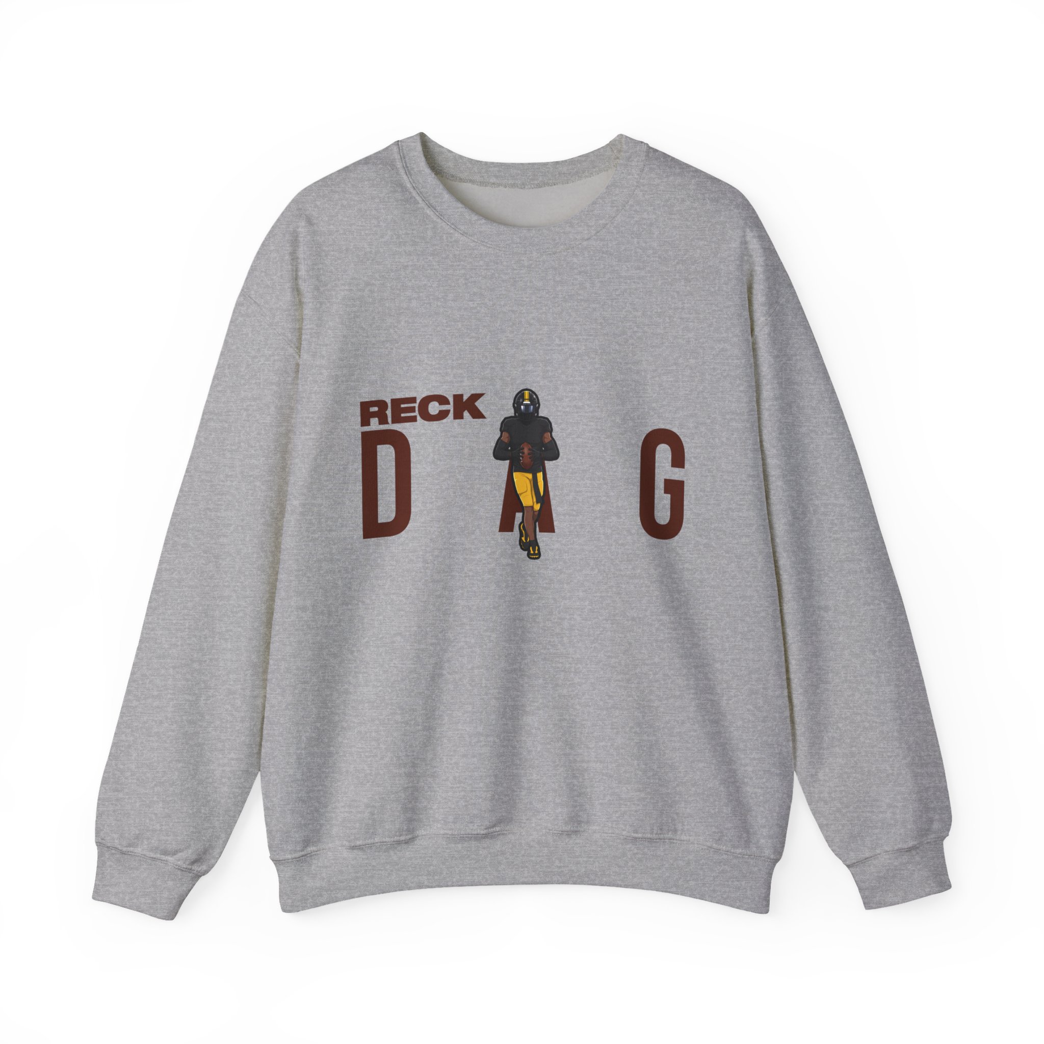 Crewneck Sweatshirt — character_player_name in Grey