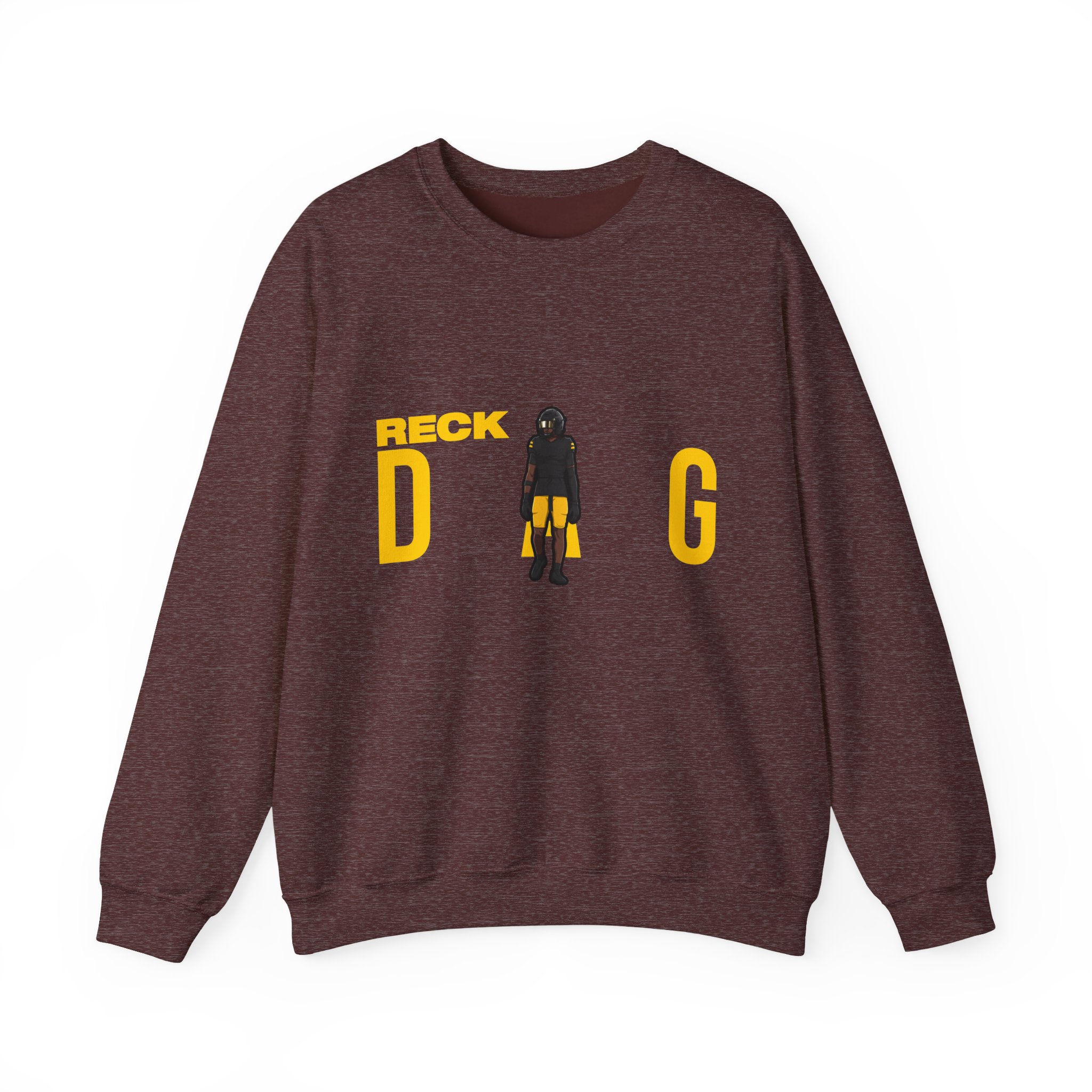 Crewneck Sweatshirt — character_player_name in Maroon