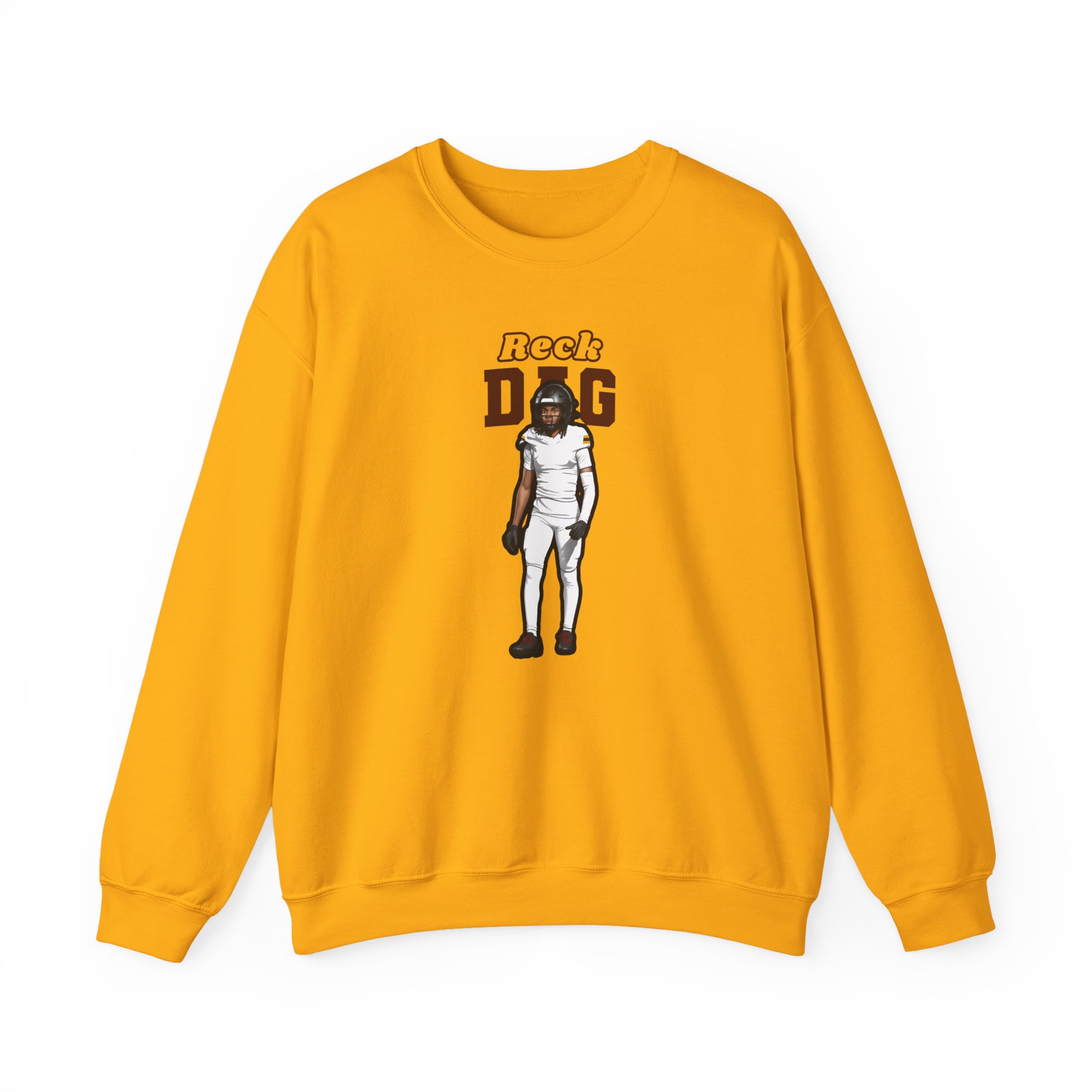 Crewneck Sweatshirt — character_name_arch in Gold