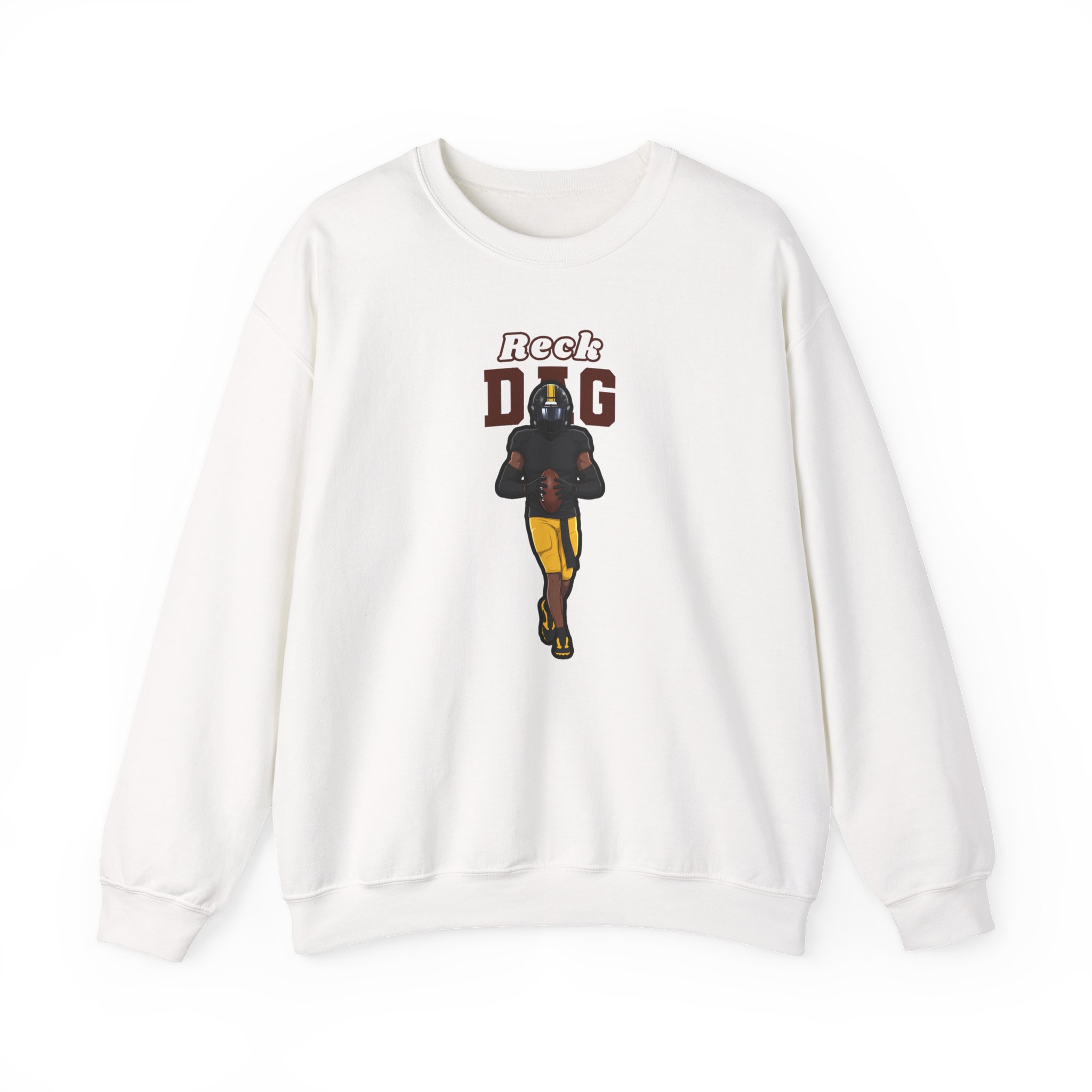 Crewneck Sweatshirt — character_name_arch in White