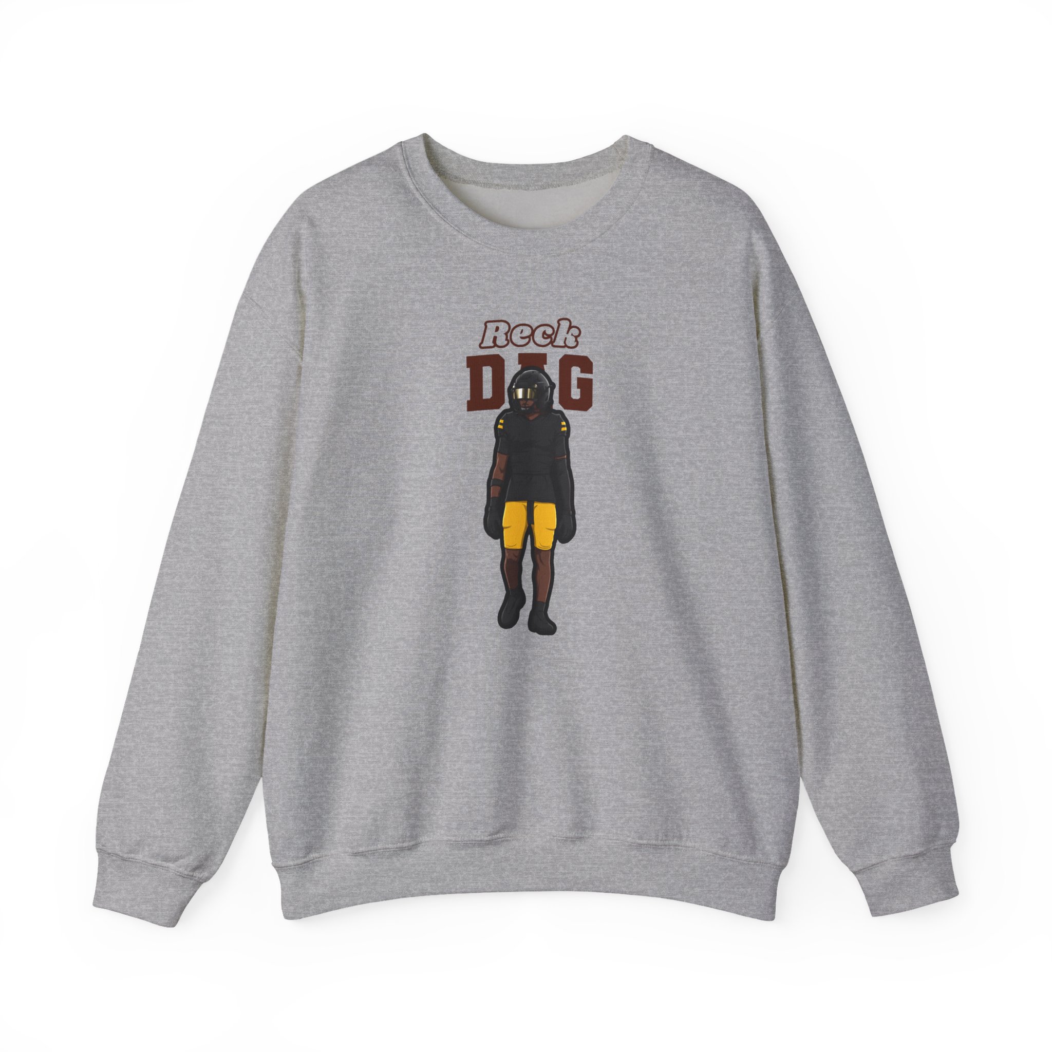 Crewneck Sweatshirt — character_name_arch in Grey
