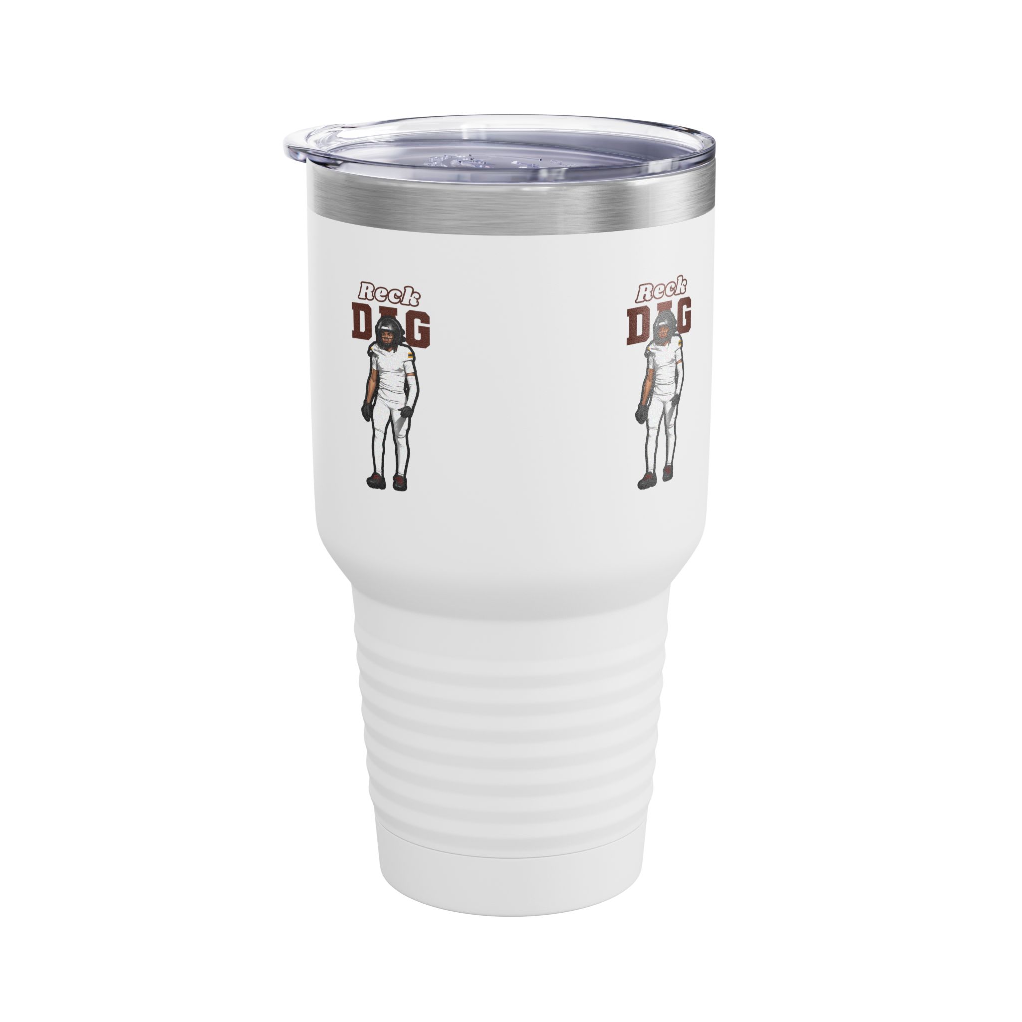 30oz Tumbler — character_name_arch in White