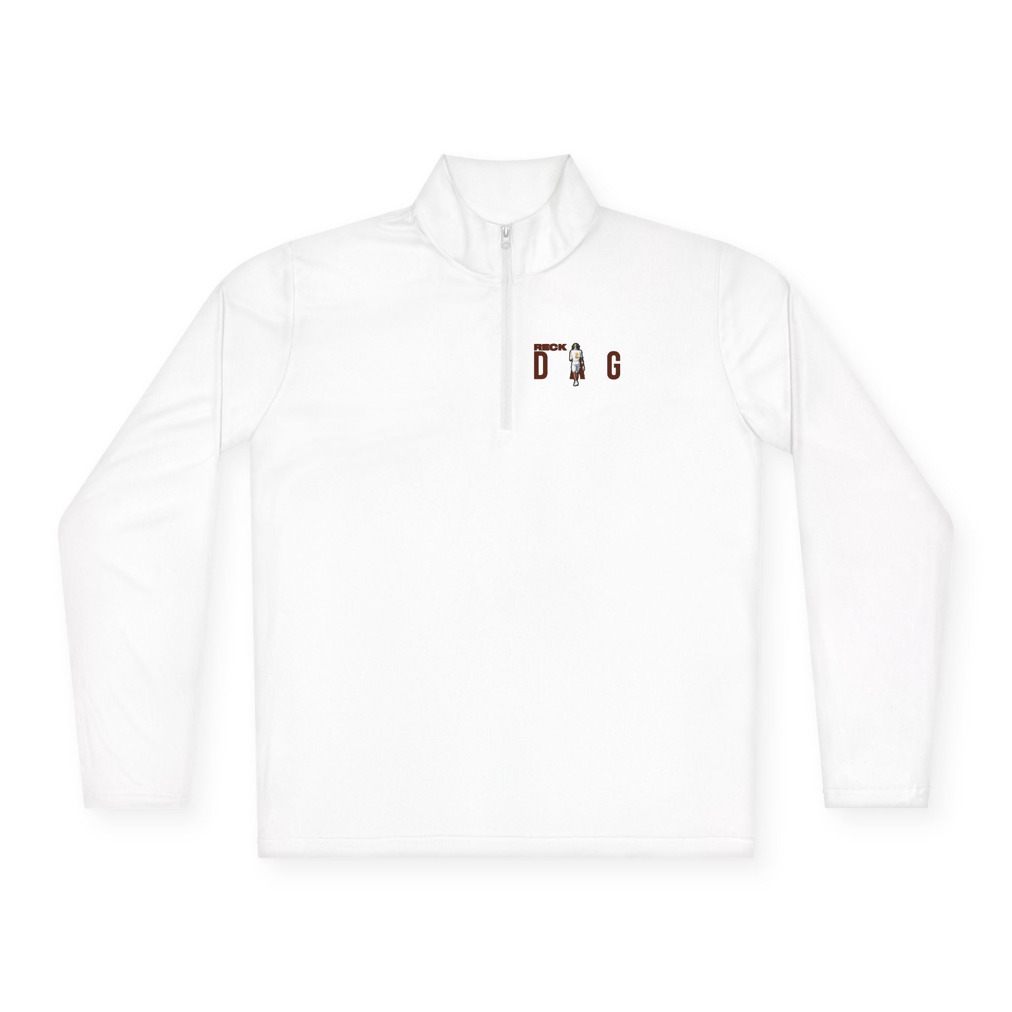 Q-Zip Pullover — character_player_name in White