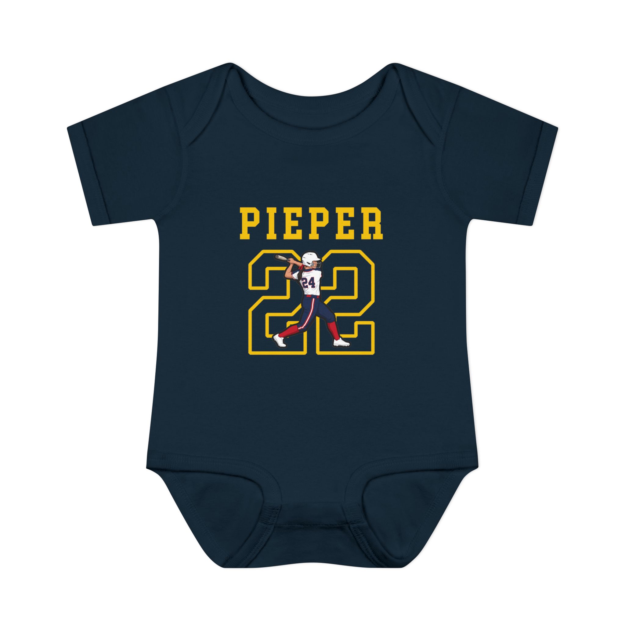 Baby Onesie — character_shirsey in Navy