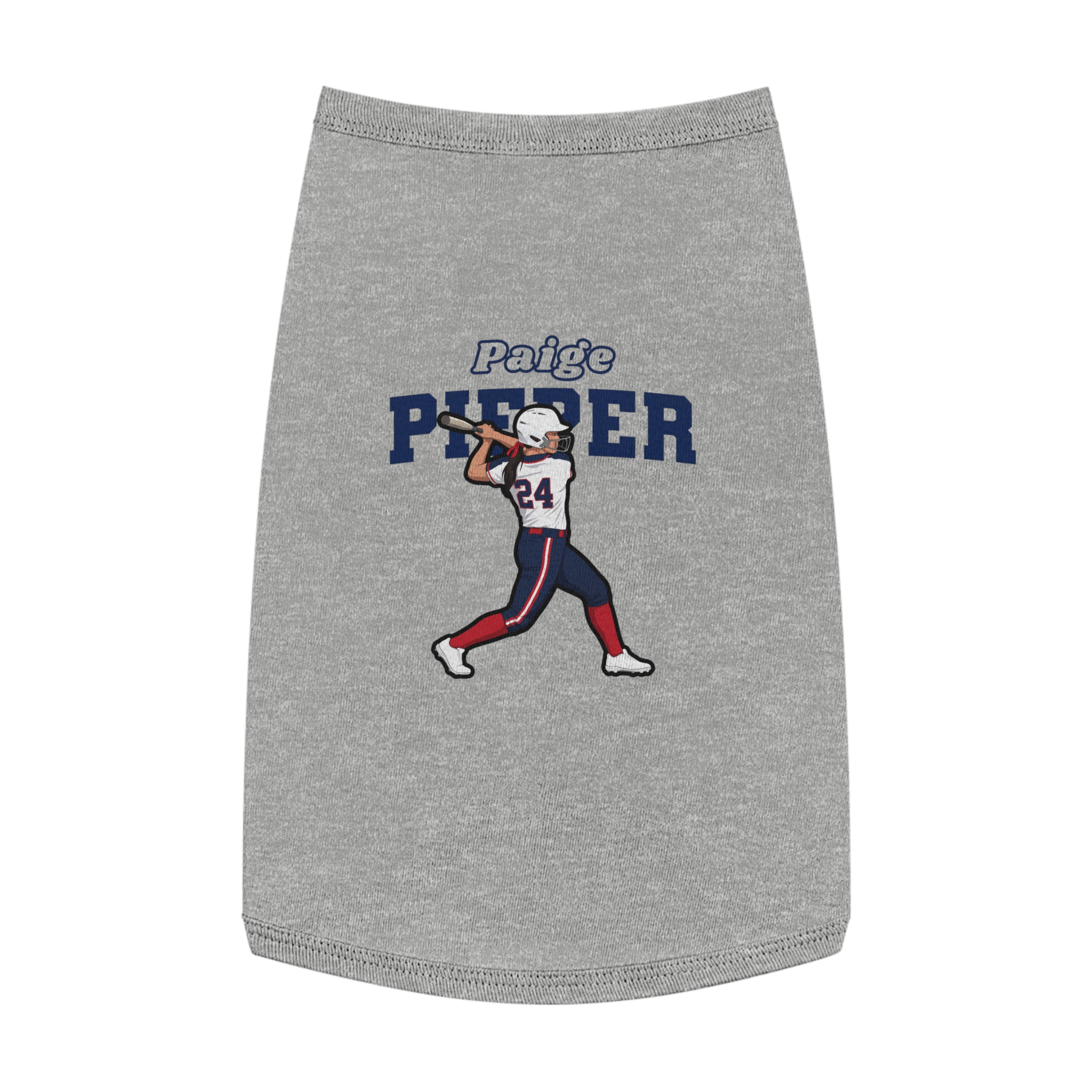 Pet Tank Top — character_name_arch in White