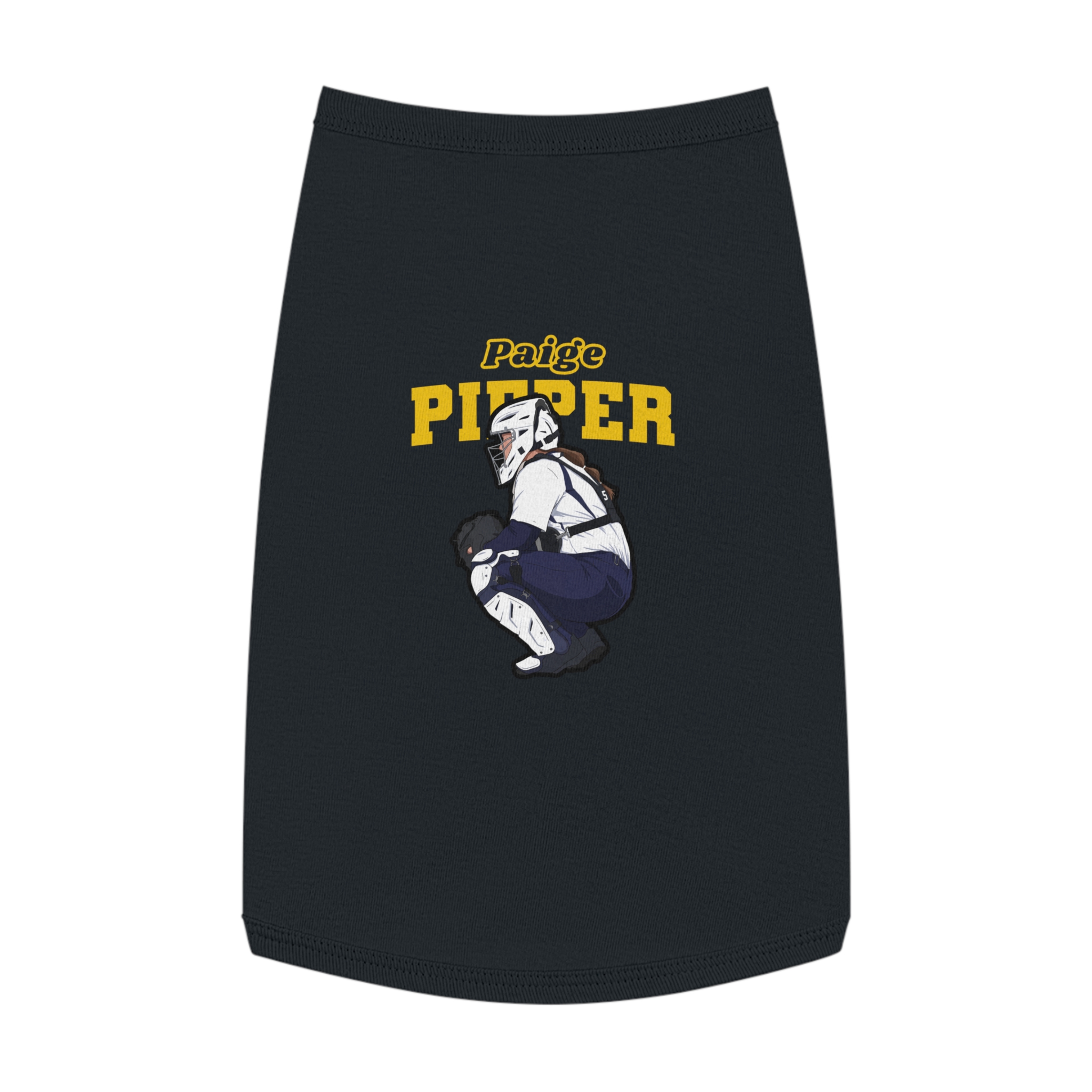 Pet Tank Top — character_name_arch in Black