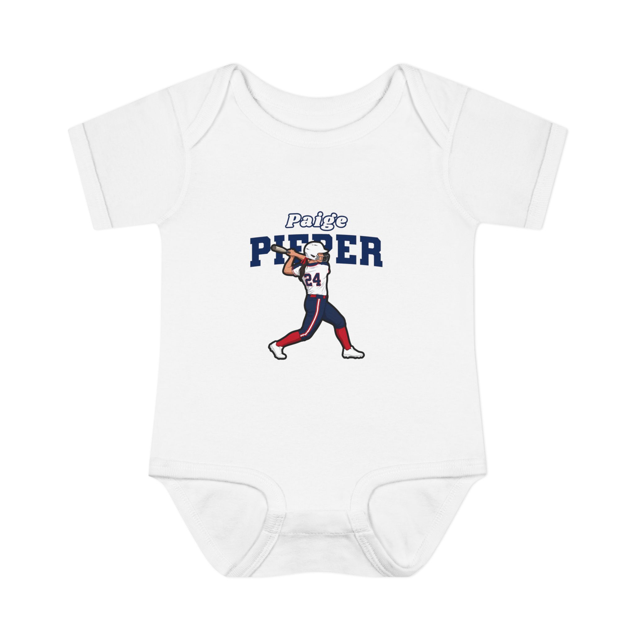 Baby Onesie — character_name_arch in White