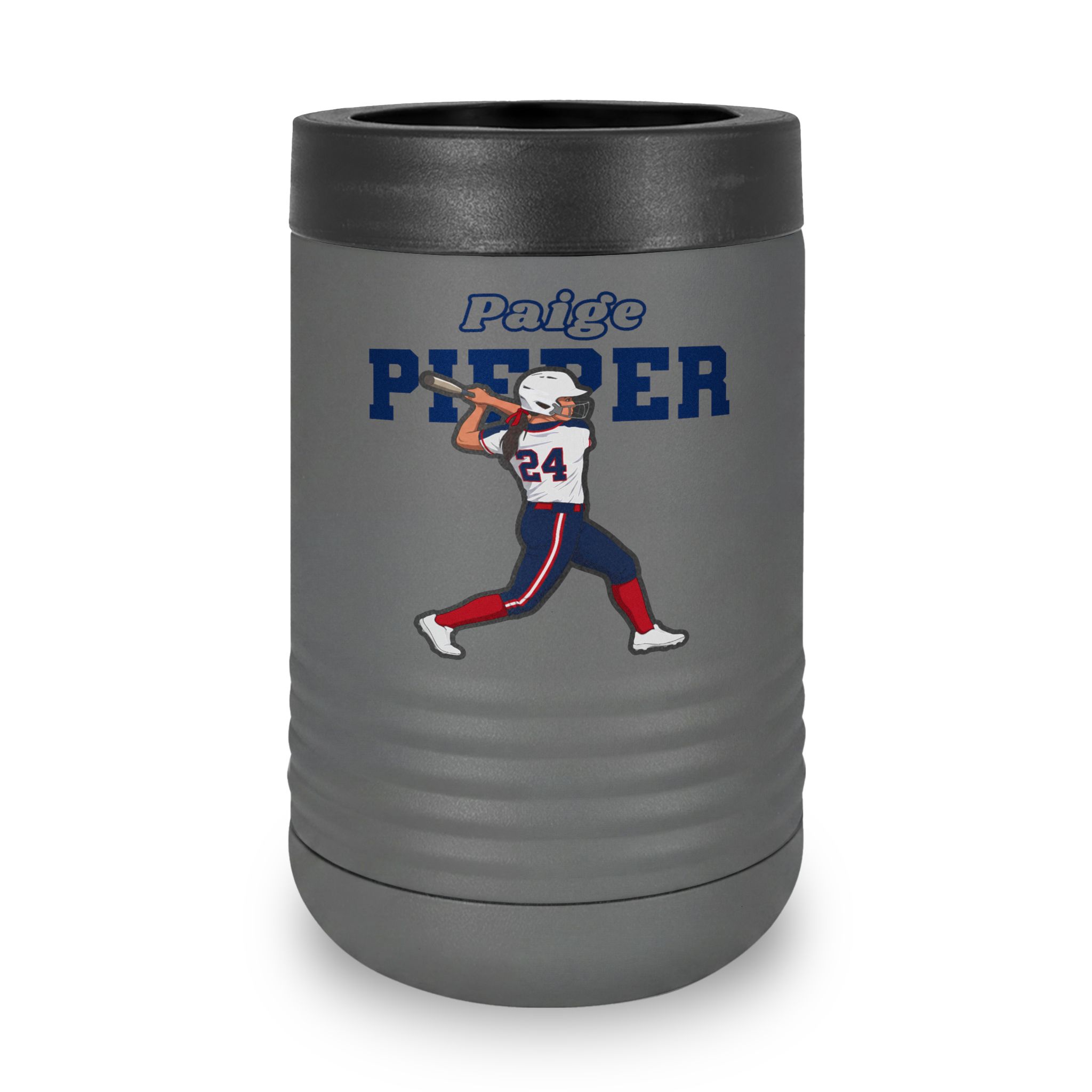 Stainless Can Cooler — character_name_arch in Grey