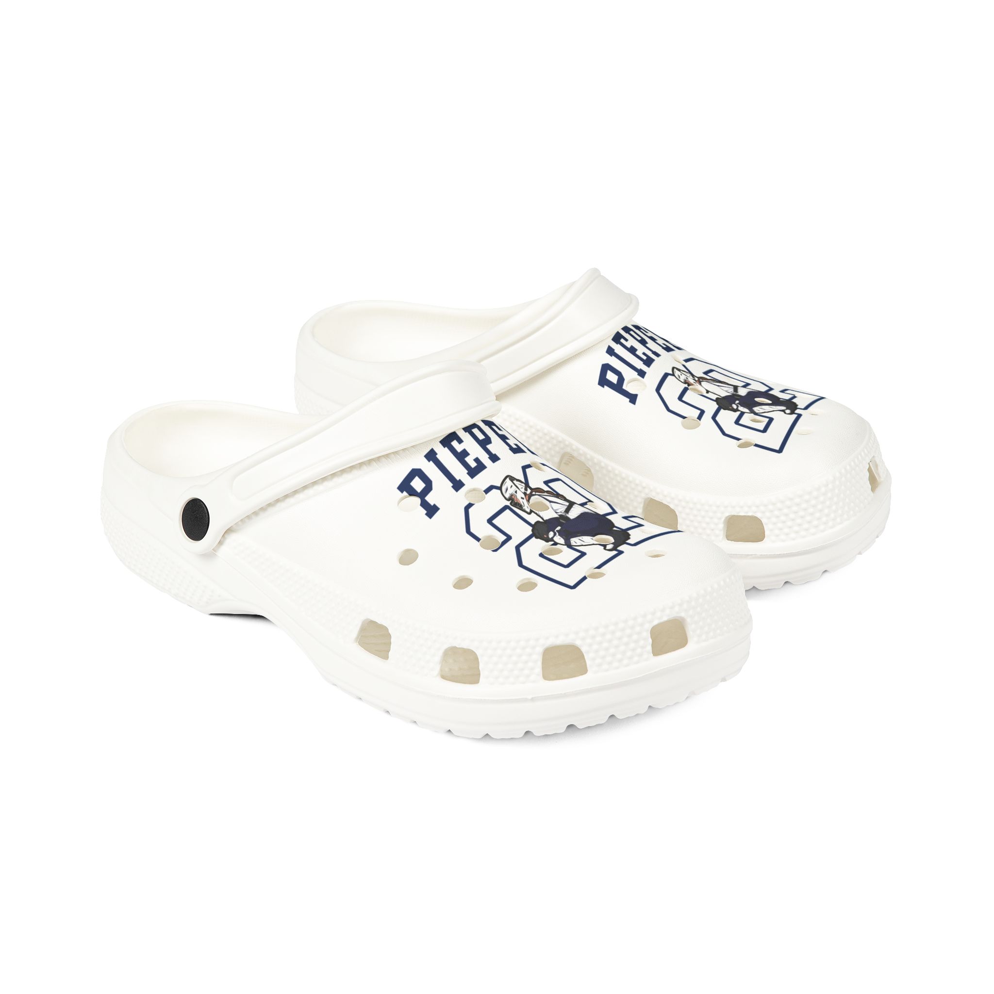Rubber Clogs — character_shirsey in White