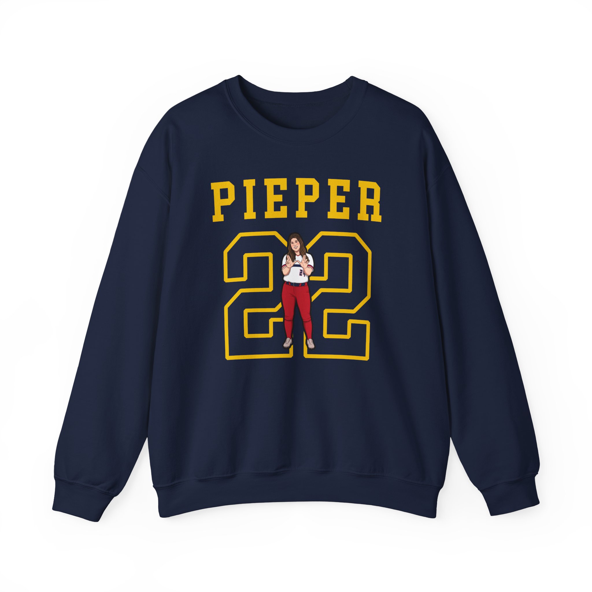 Crewneck Sweatshirt — character_shirsey in Navy