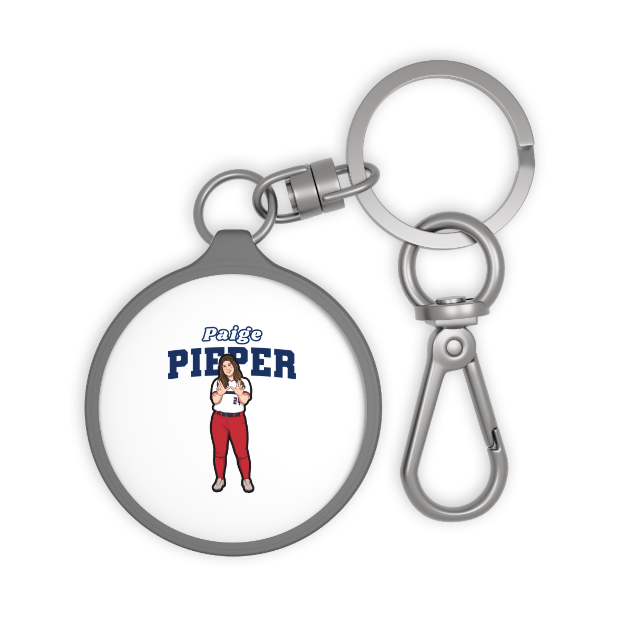 Keychain — character_name_arch in Grey