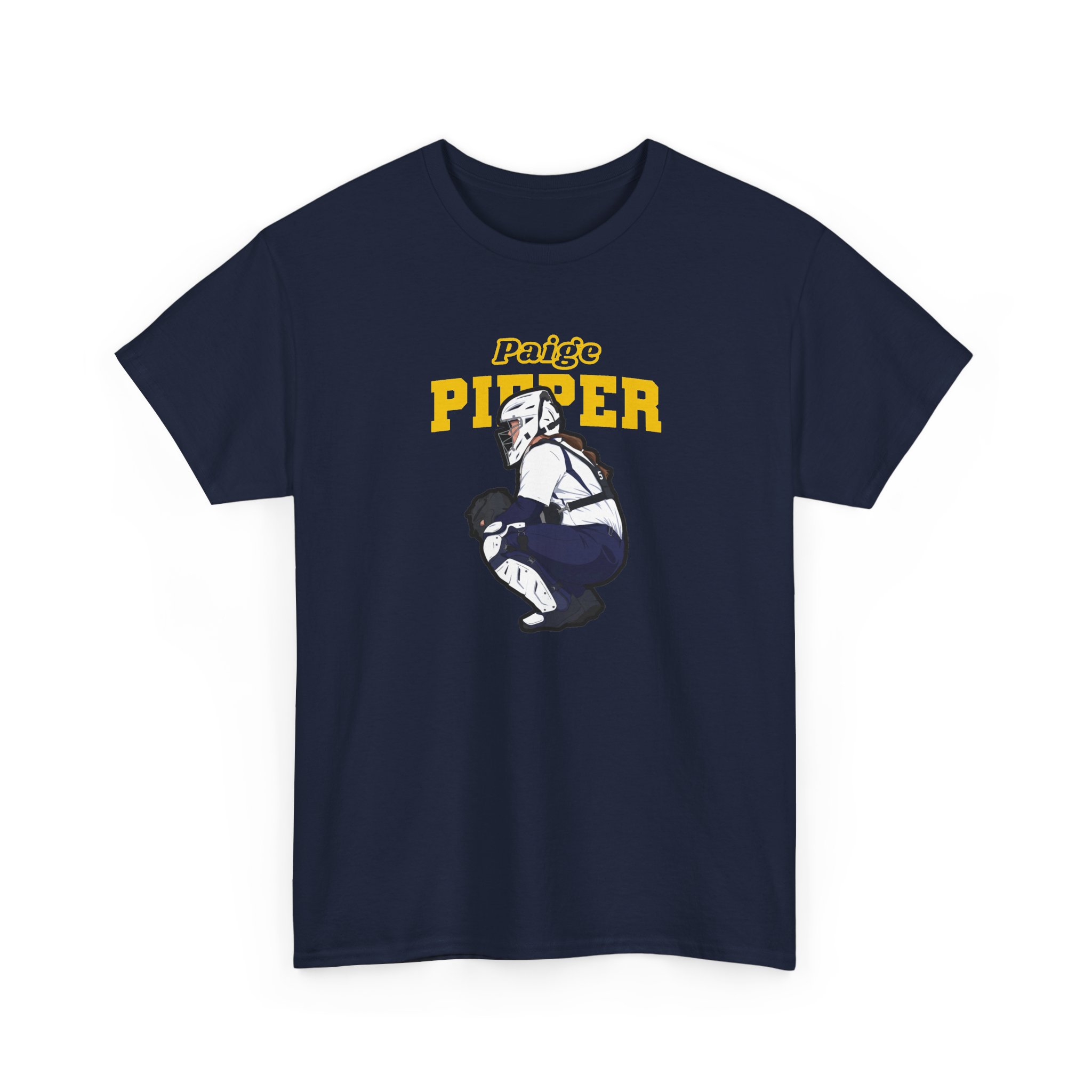 Tee — character_name_arch in Navy