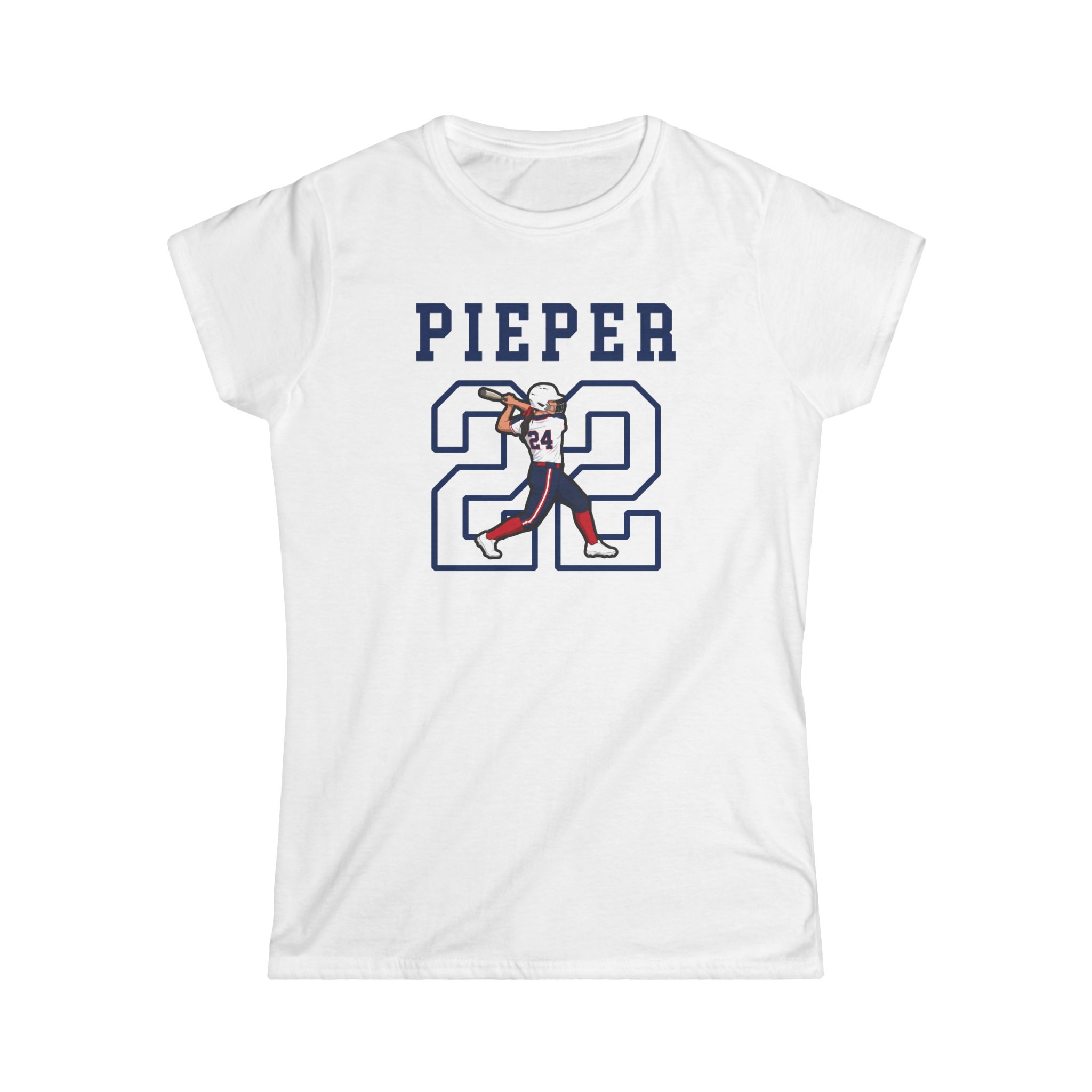 Women's Softstyle Tee — character_shirsey in White