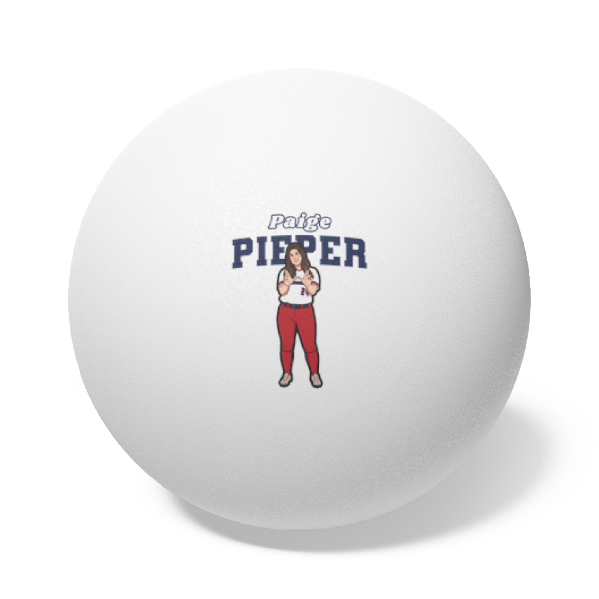 Ping Pong Balls, 6 pcs — character_name_arch in White