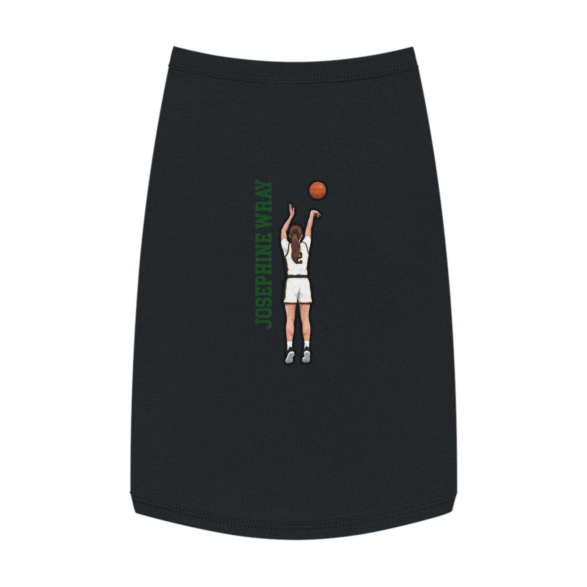 Pet Tank Top — character_name_vertical in White