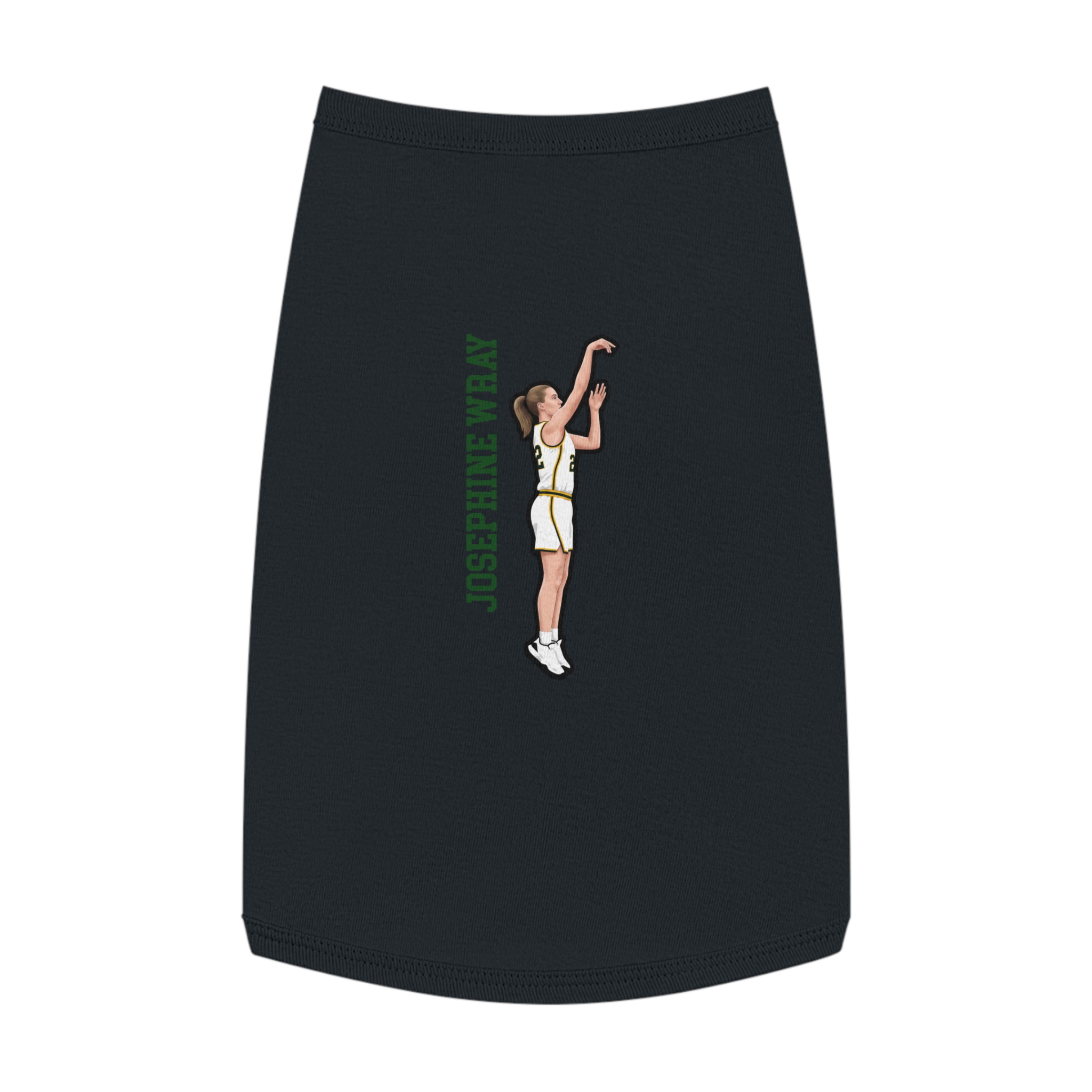 Pet Tank Top — character_name_vertical in Black