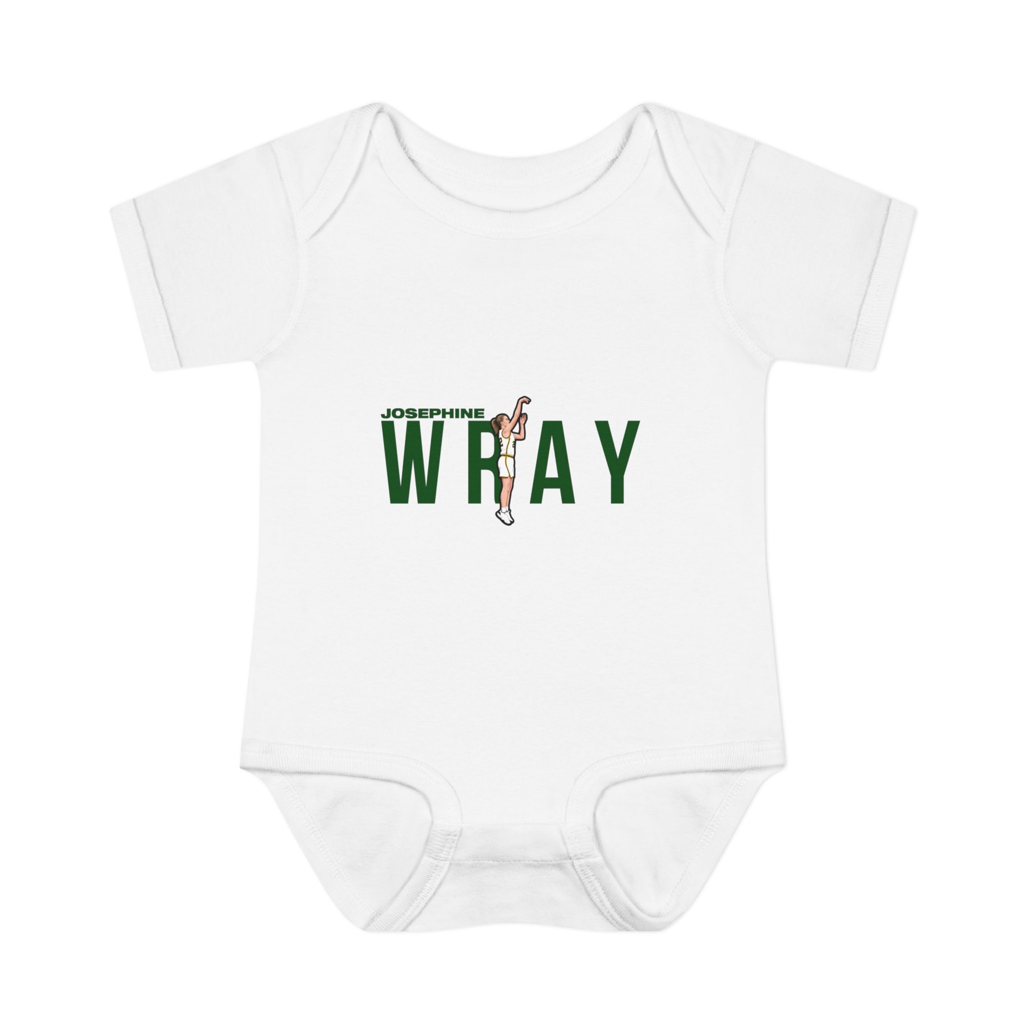 Baby Onesie — character_player_name in White